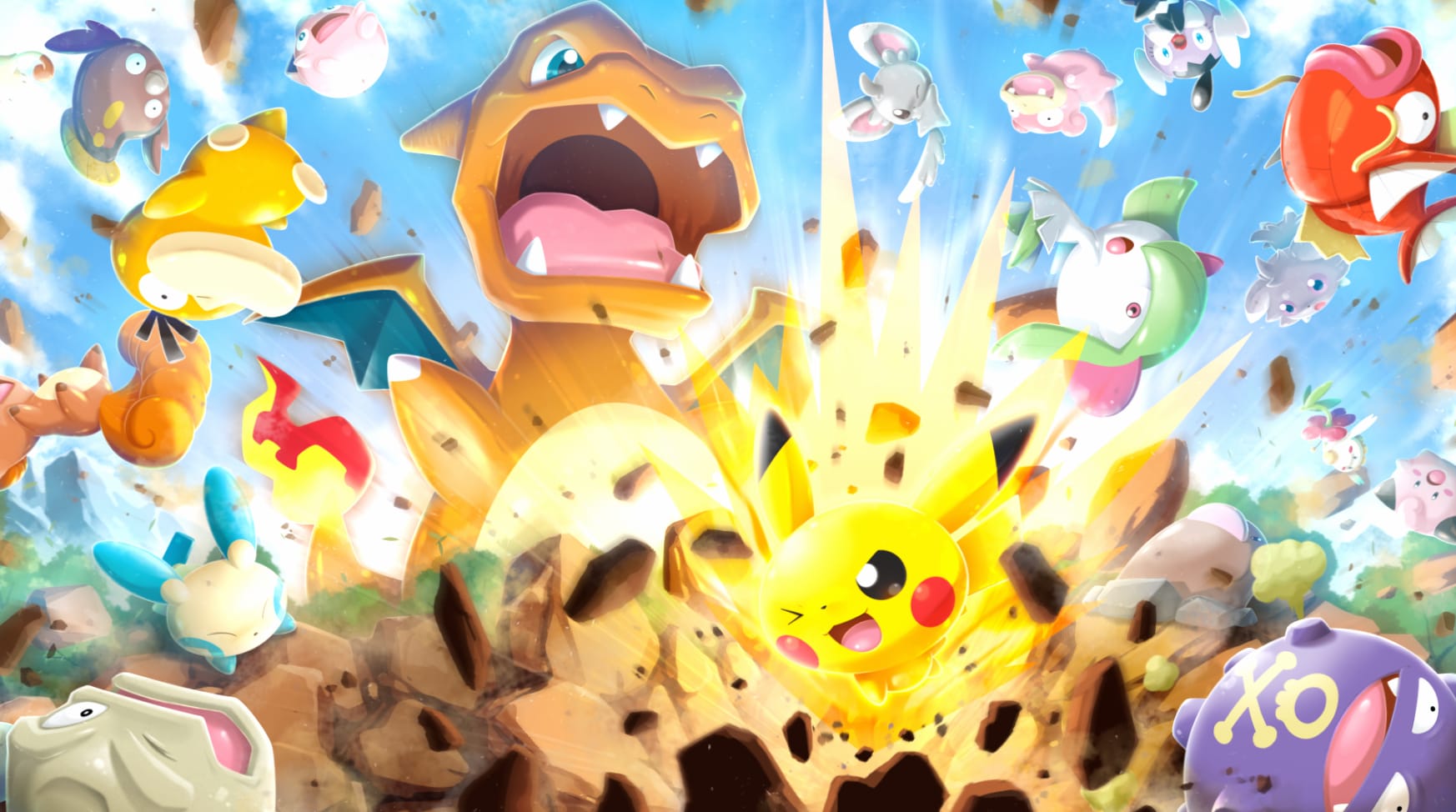 Pokemon Rumble Rush at 1280 x 960 size wallpapers HD quality