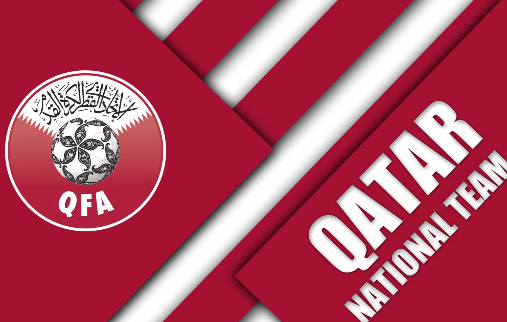 Qatar National Football Team at 2048 x 2048 iPad size wallpapers HD quality