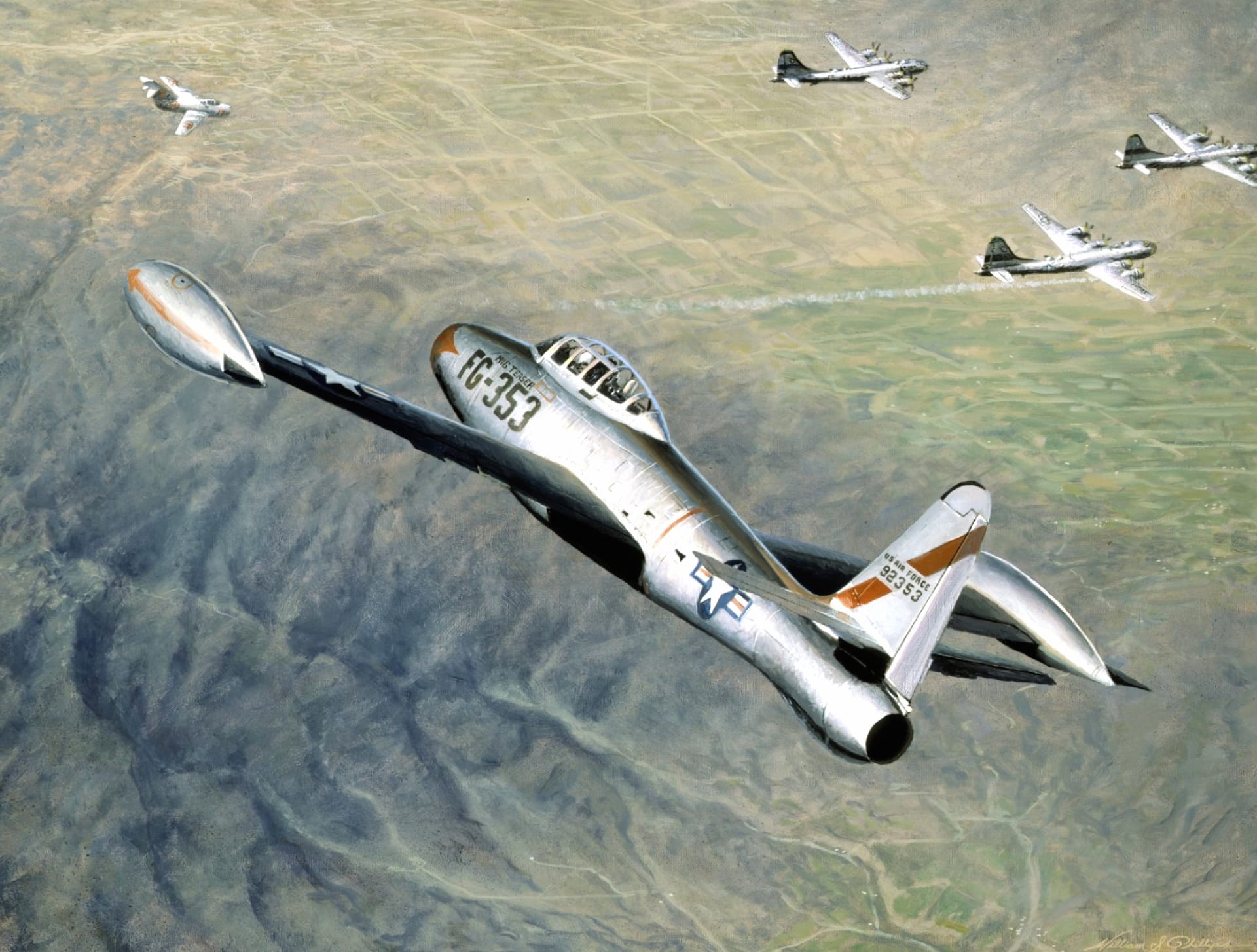 Republic F-84 Thunderjet wallpapers HD quality