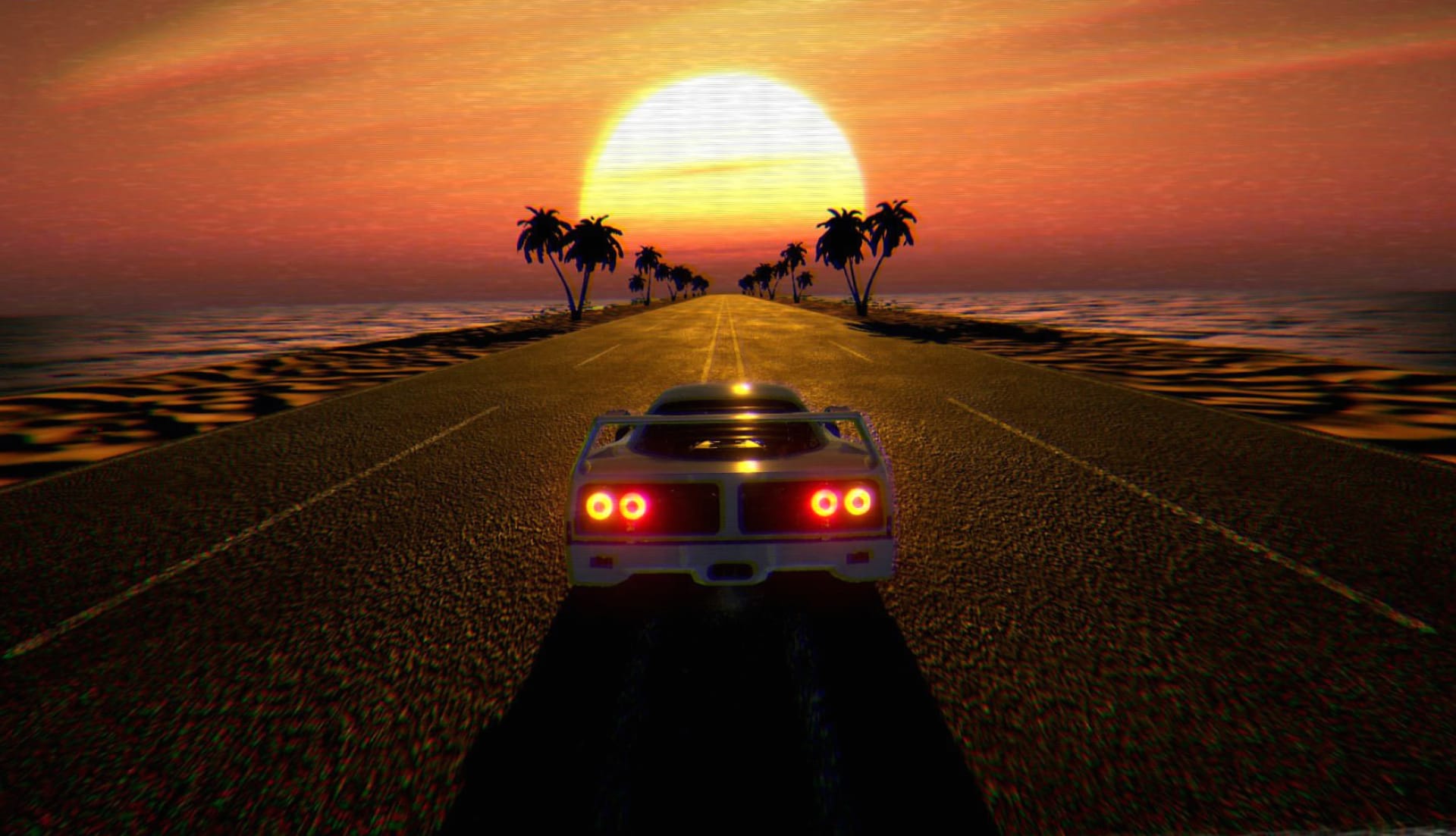 Retrowave wallpapers HD quality