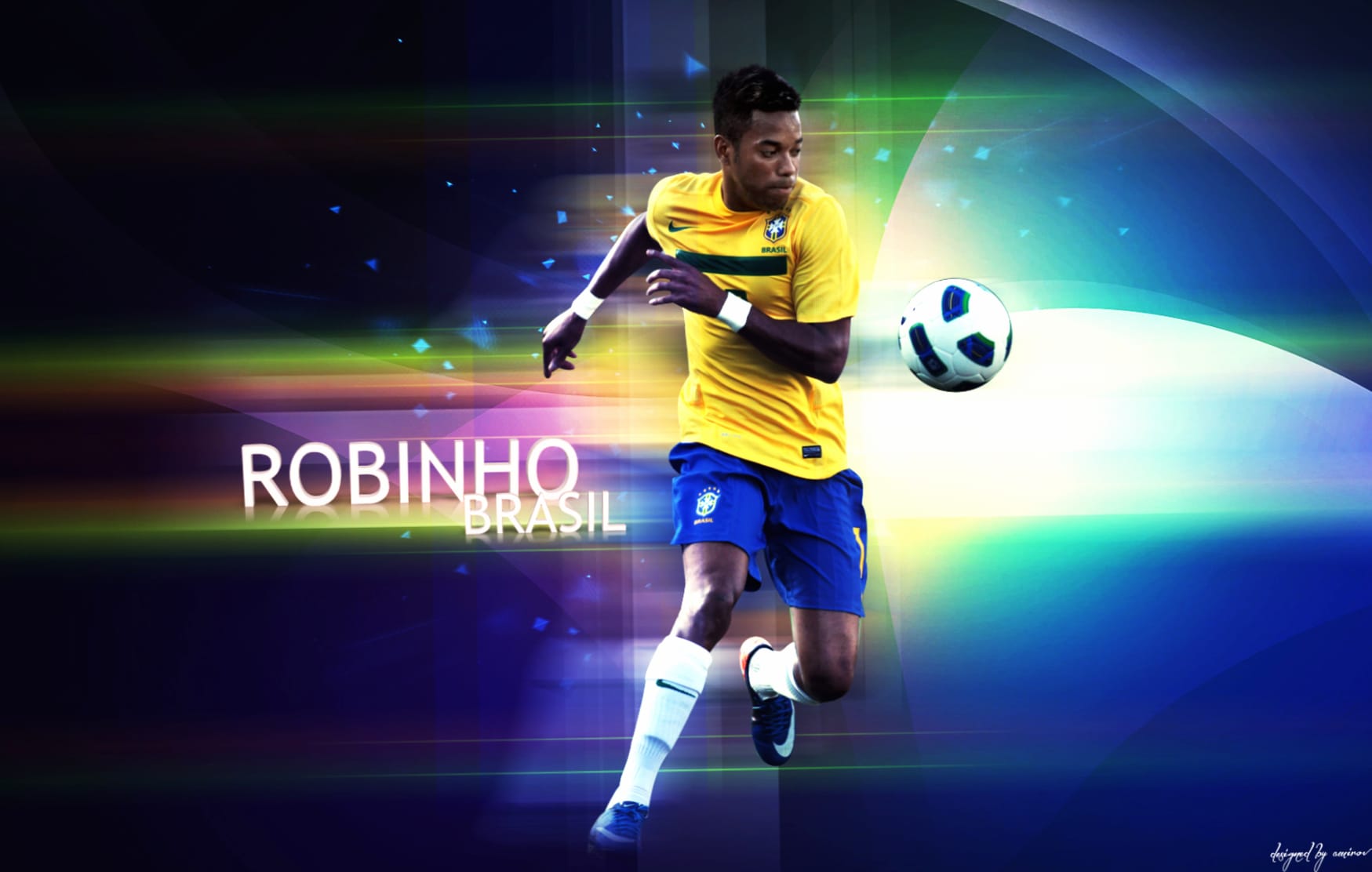 Robinho at 1024 x 1024 iPad size wallpapers HD quality