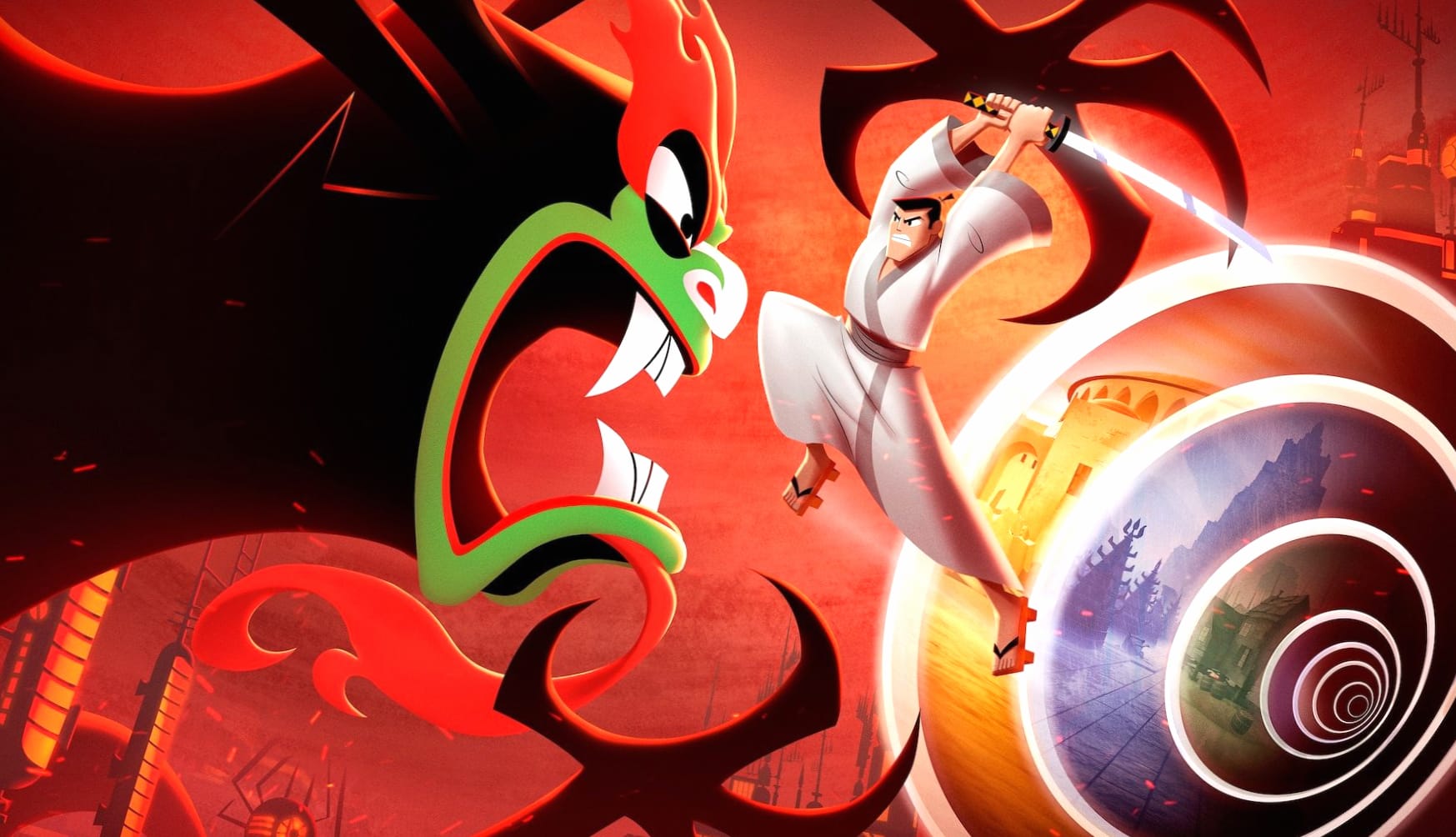 Samurai Jack Battle Through Time at 750 x 1334 iPhone 6 size wallpapers HD quality