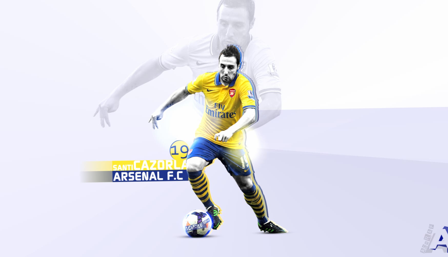 Santi Cazorla at 640 x 960 iPhone 4 size wallpapers HD quality