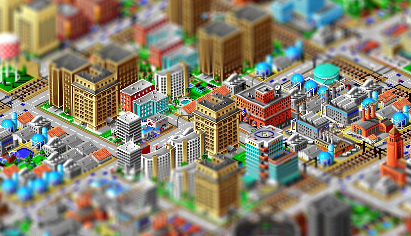 SimCity 2000 at 320 x 480 iPhone size wallpapers HD quality
