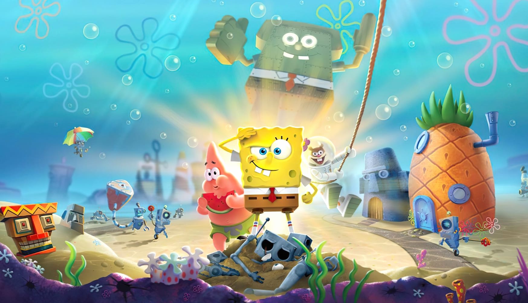 SpongeBob SquarePants Battle for Bikini Bottom at 1600 x 1200 size wallpapers HD quality