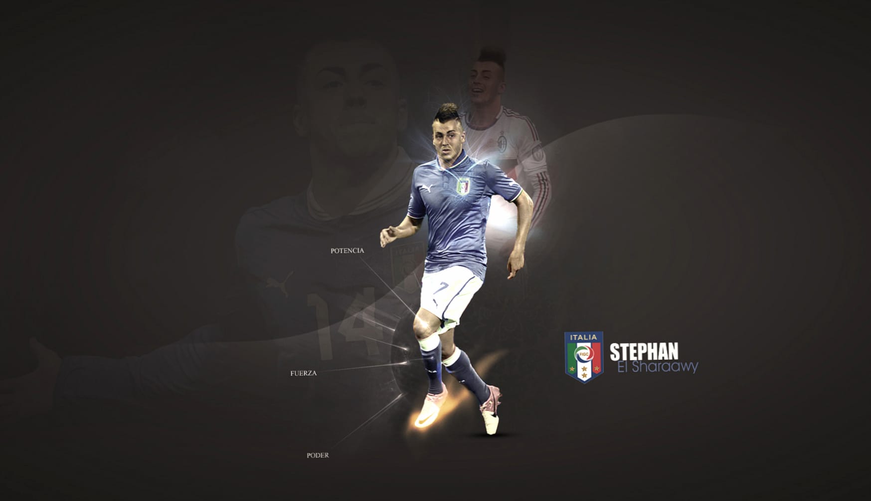 Stephan El Shaarawy at 2048 x 2048 iPad size wallpapers HD quality