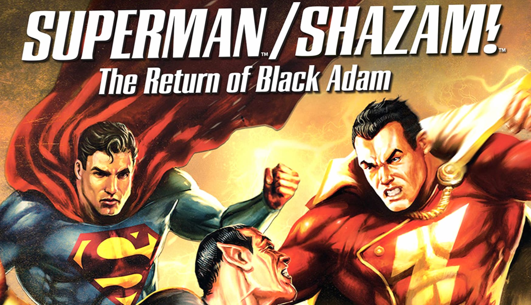 Superman Shazam! The Return of Black Adam at 320 x 480 iPhone size wallpapers HD quality