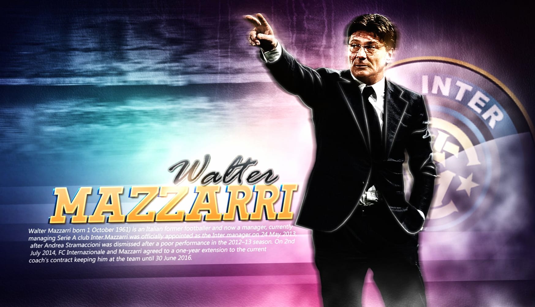 Walter Mazzarri at 640 x 960 iPhone 4 size wallpapers HD quality