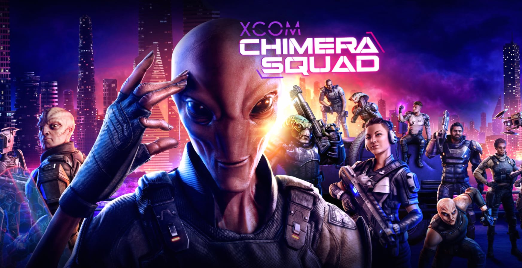 XCOM Chimera Squad at 2048 x 2048 iPad size wallpapers HD quality