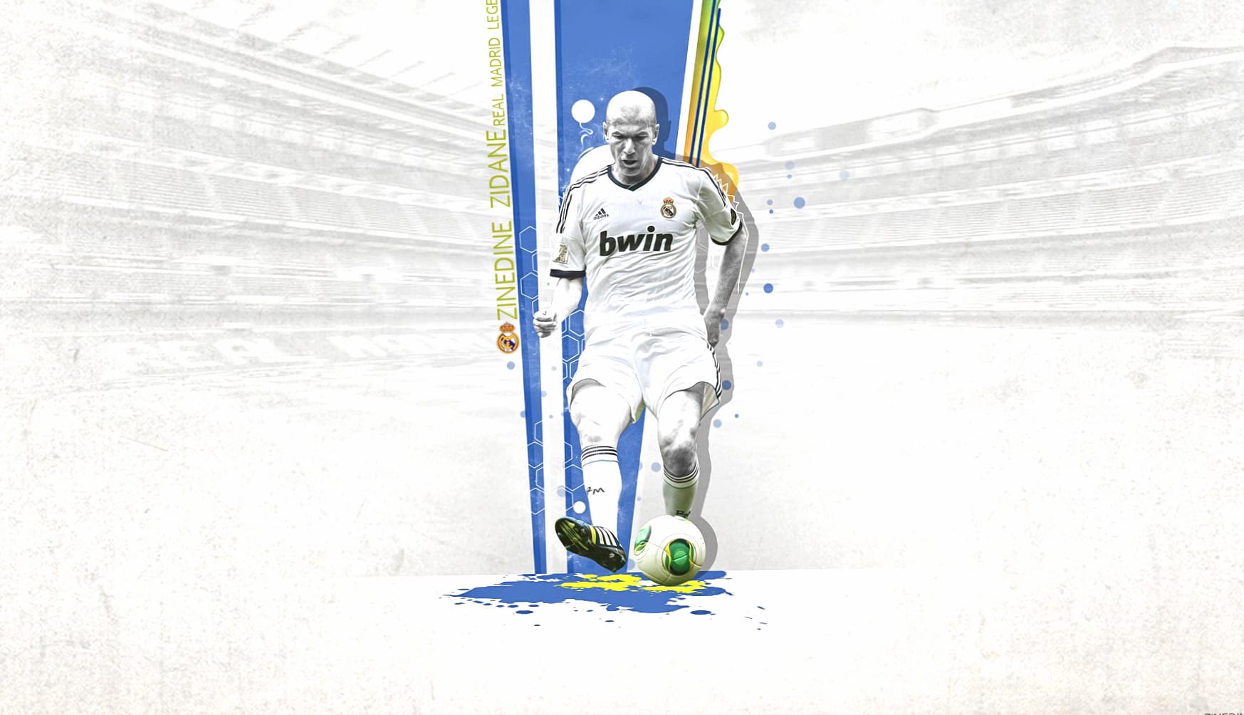 Zinedine Zidane at 640 x 960 iPhone 4 size wallpapers HD quality