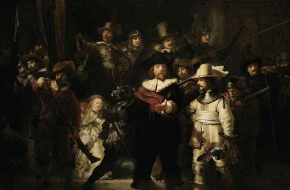 Rembrandts Night Watch wallpapers hd quality
