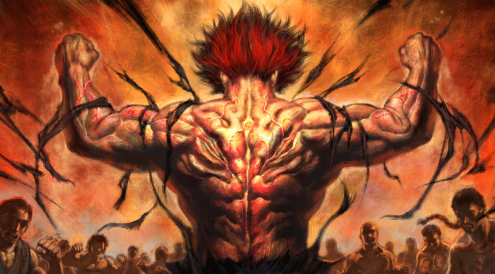 Baki the Grappler at 640 x 960 iPhone 4 size wallpapers HD quality