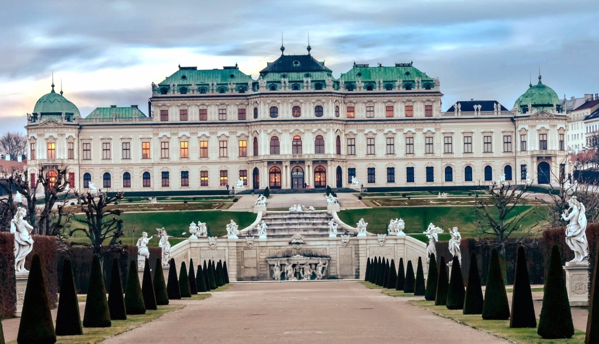 Belvedere Palace at 1024 x 1024 iPad size wallpapers HD quality