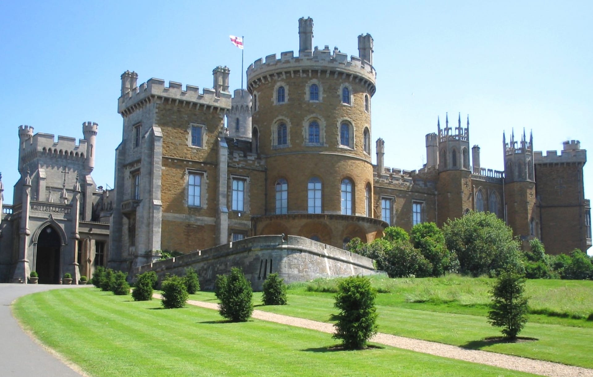 Belvoir Castle at 2048 x 2048 iPad size wallpapers HD quality
