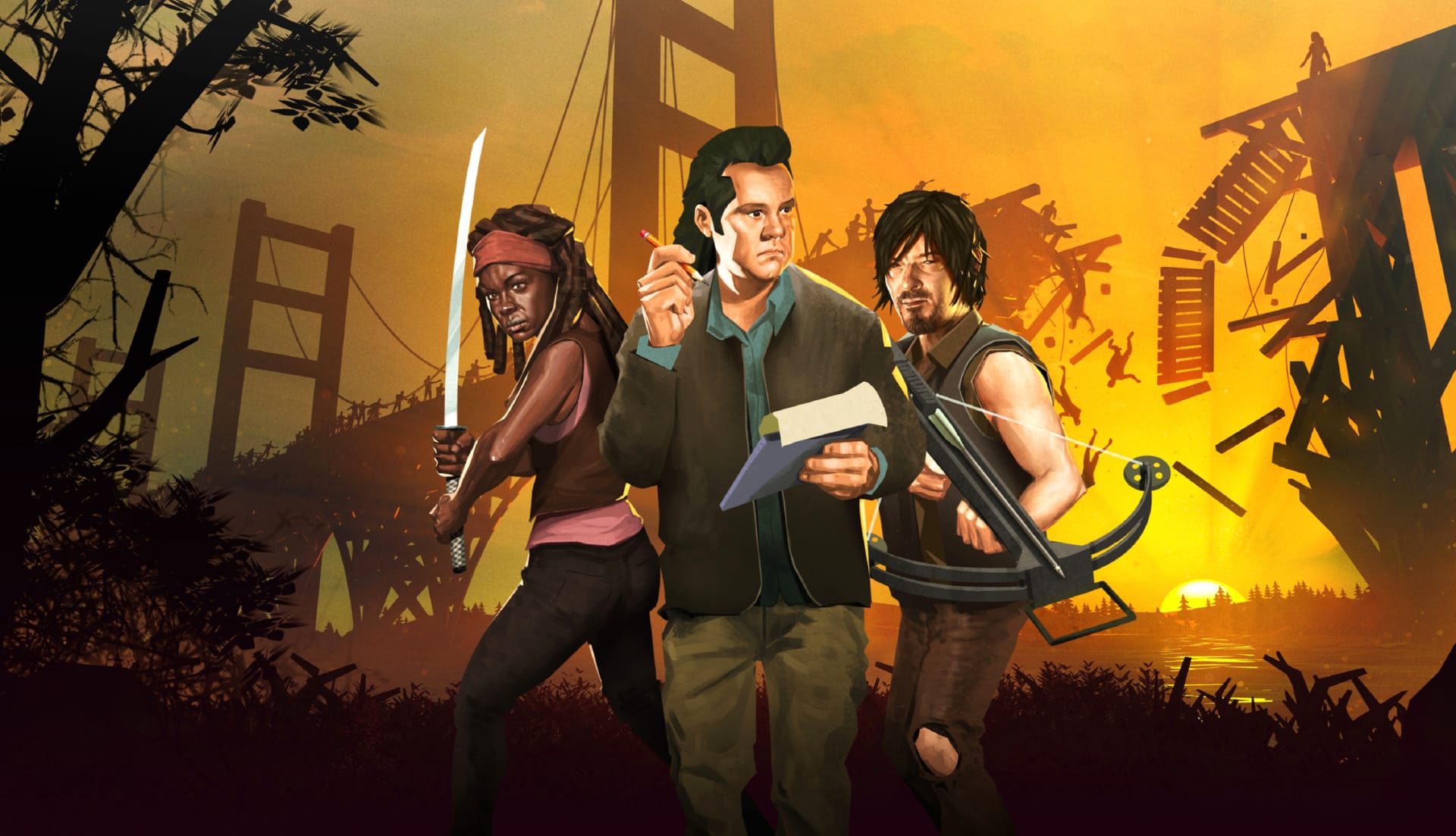 Bridge Constructor The Walking Dead at 750 x 1334 iPhone 6 size wallpapers HD quality