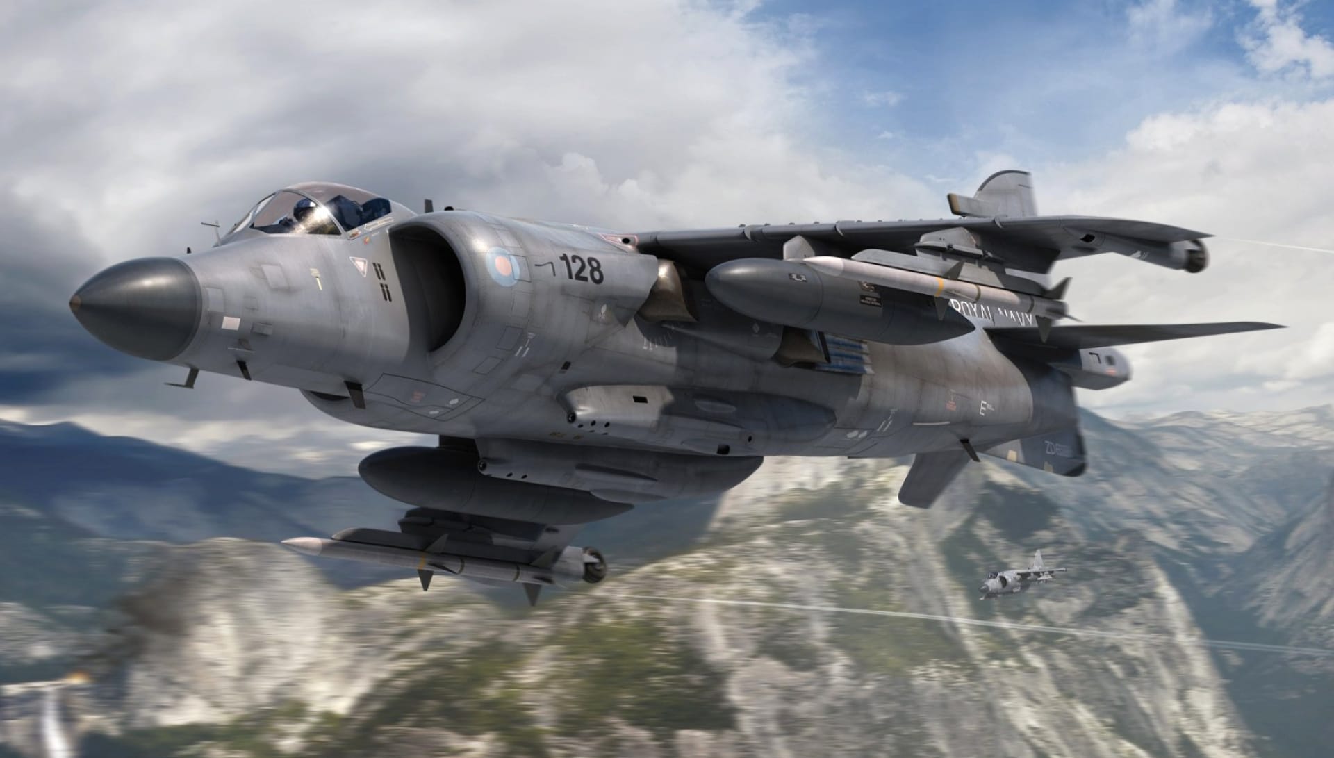 British Aerospace Sea Harrier at 1024 x 1024 iPad size wallpapers HD quality