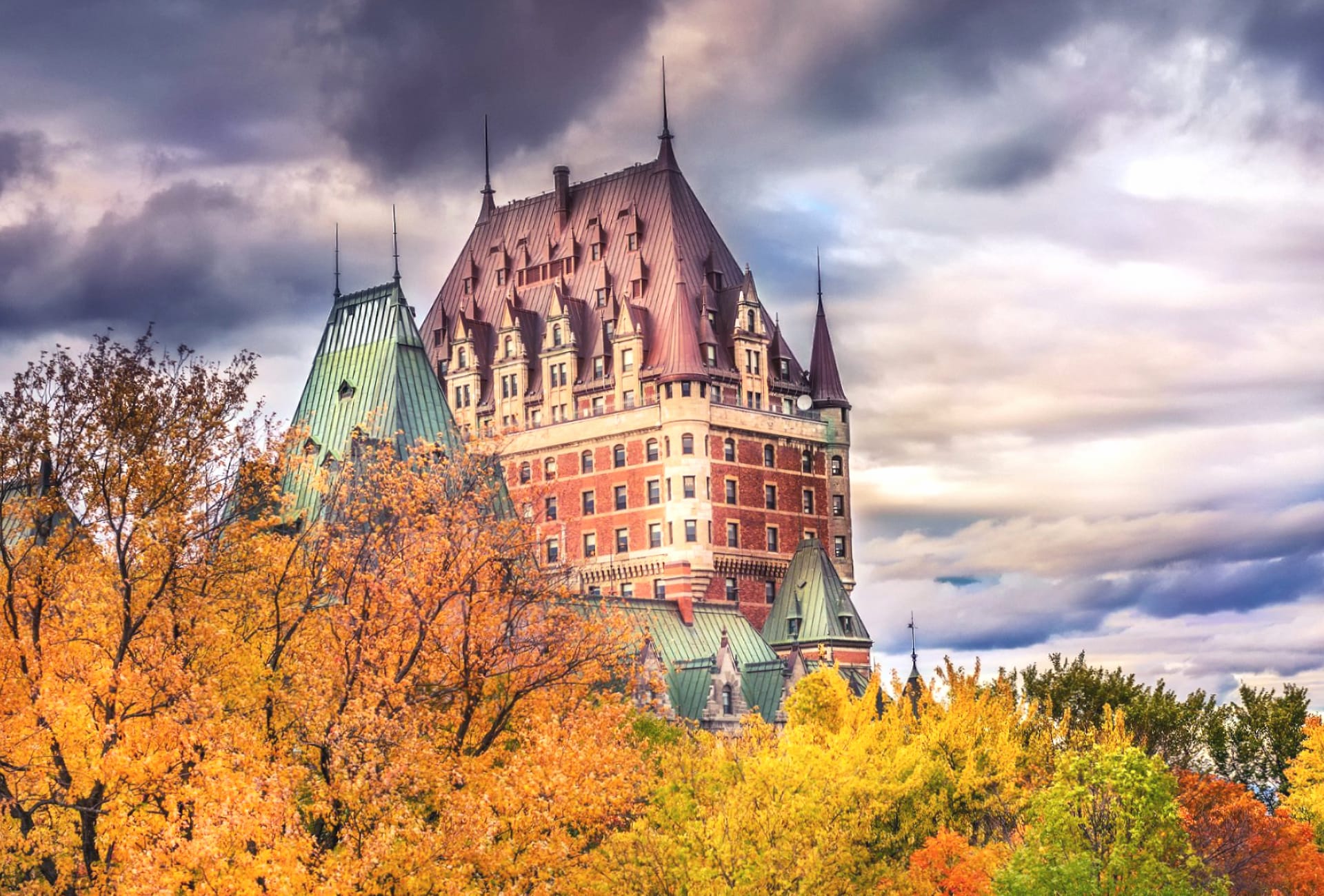 Chateau Frontenac wallpapers HD quality