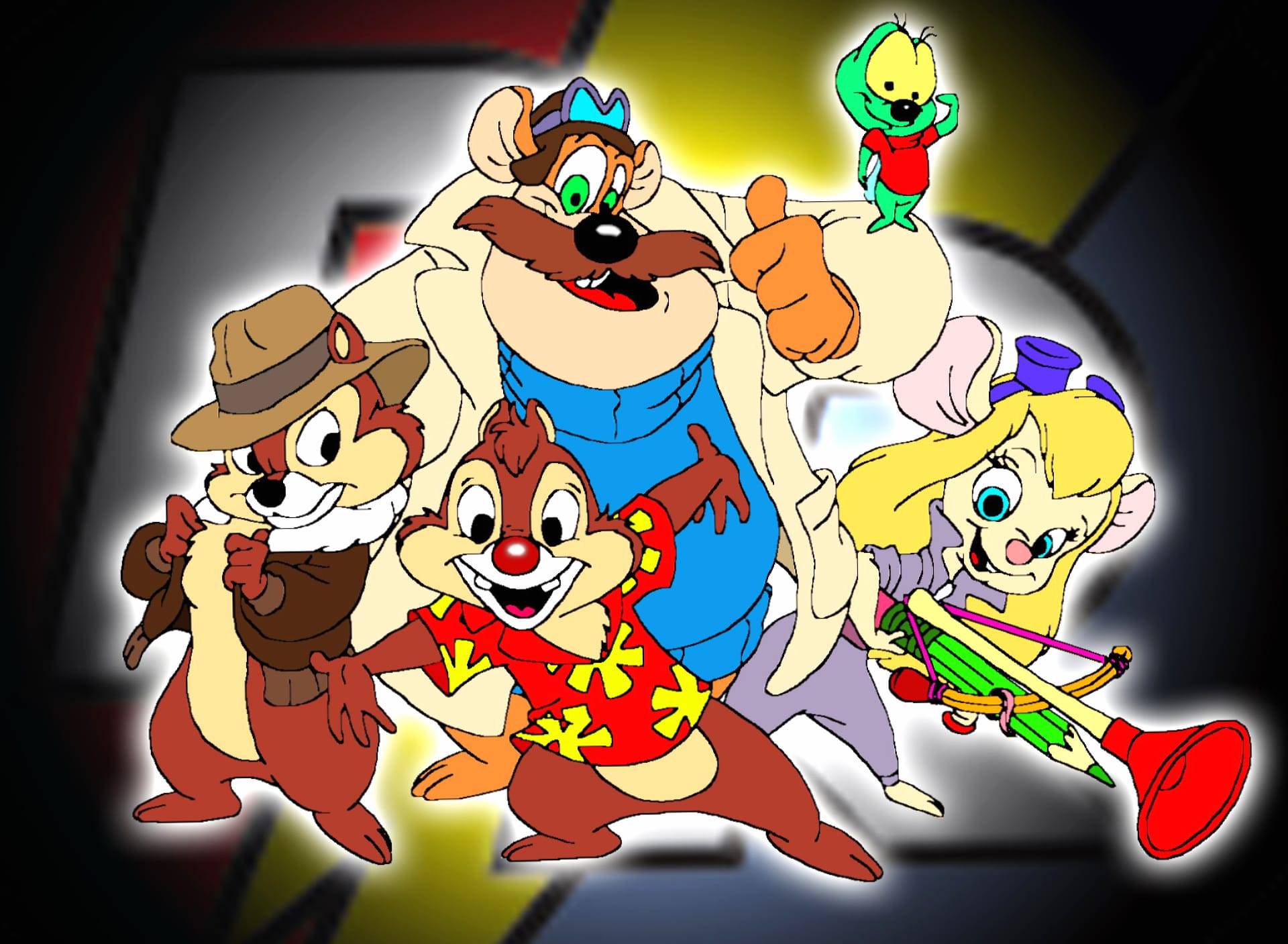 Chip n Dale Rescue Rangers at 320 x 480 iPhone size wallpapers HD quality
