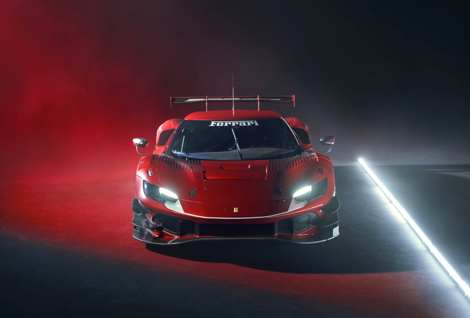 Ferrari 296 GT3 at 320 x 480 iPhone size wallpapers HD quality