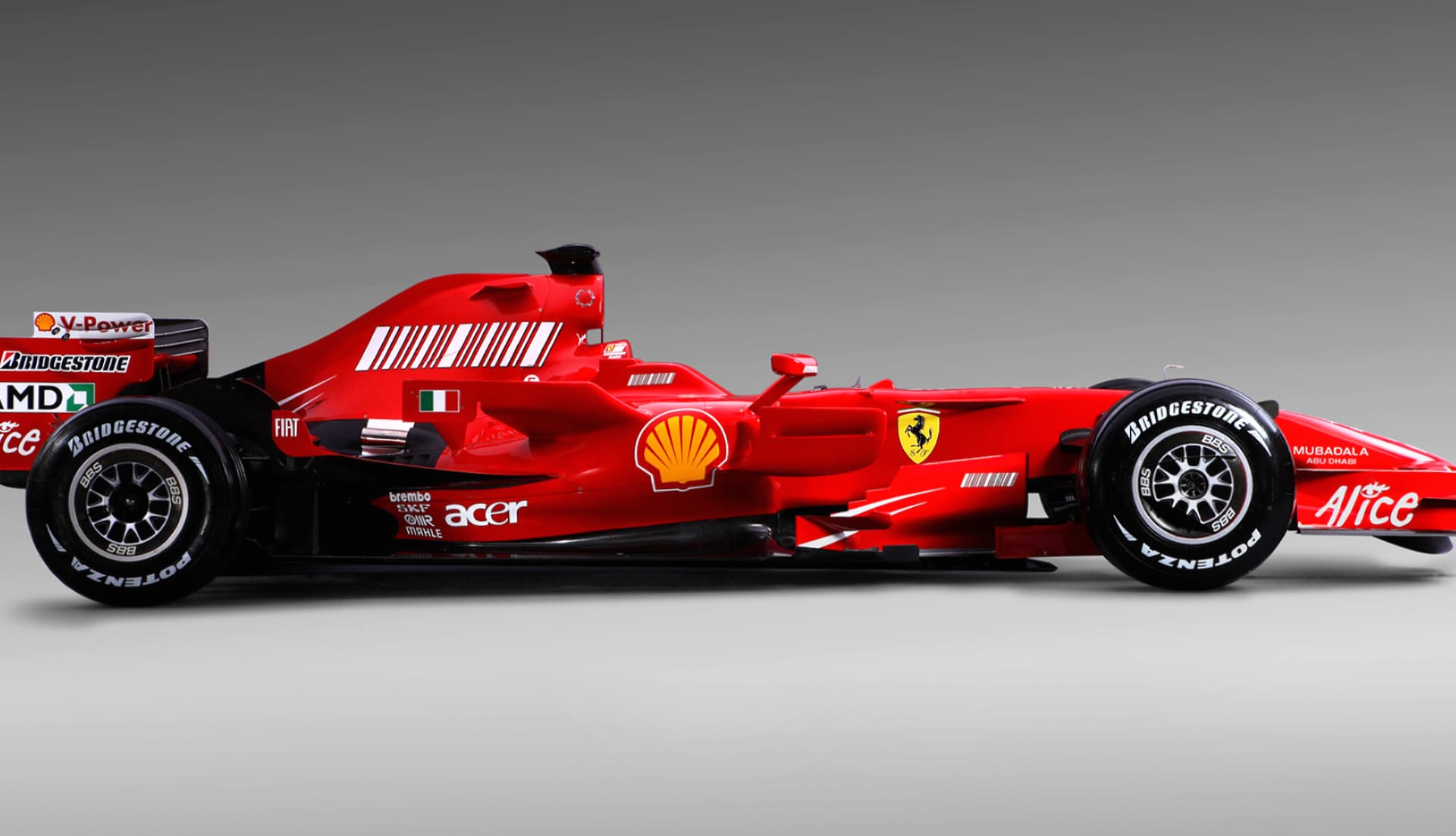 Ferrari F2008 at 640 x 960 iPhone 4 size wallpapers HD quality
