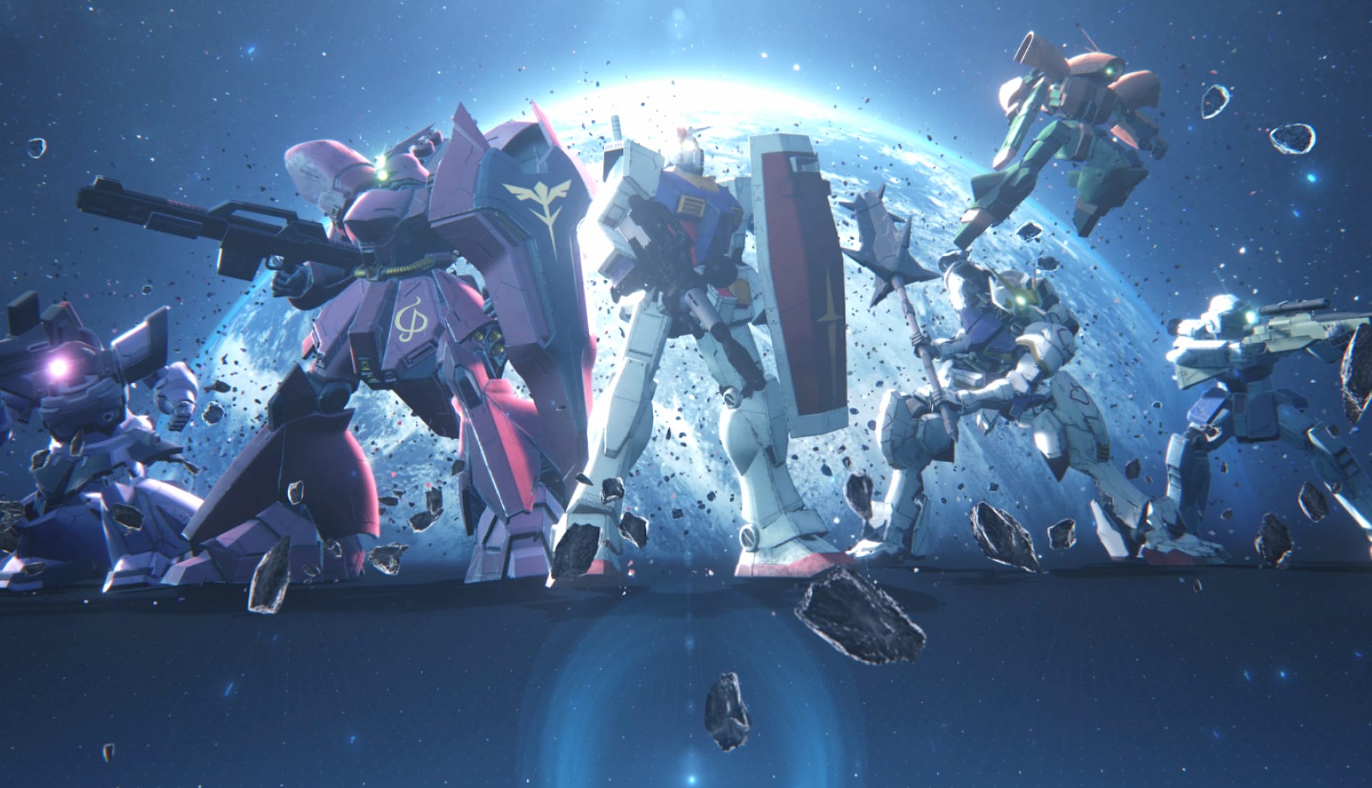 Gundam Evolution at 2048 x 2048 iPad size wallpapers HD quality