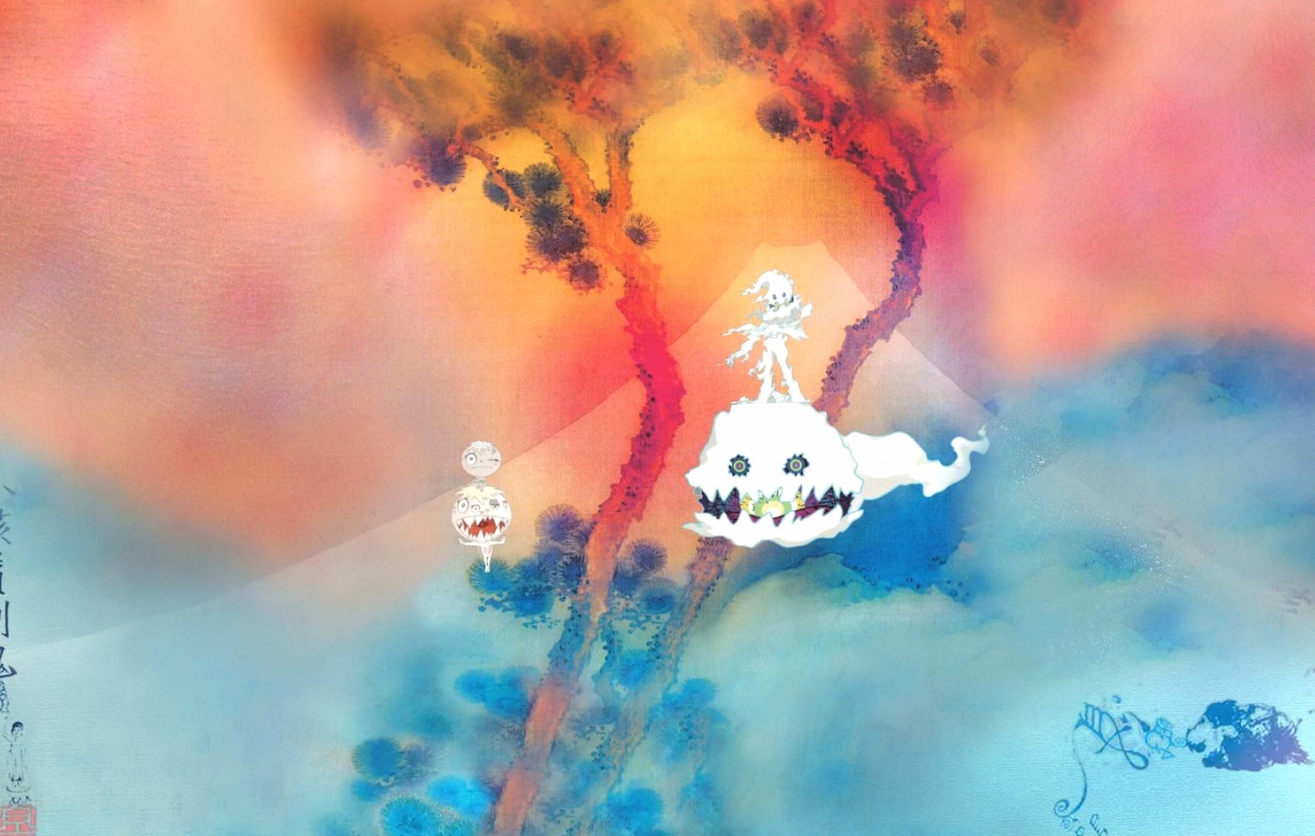 Kids See Ghosts at 2048 x 2048 iPad size wallpapers HD quality