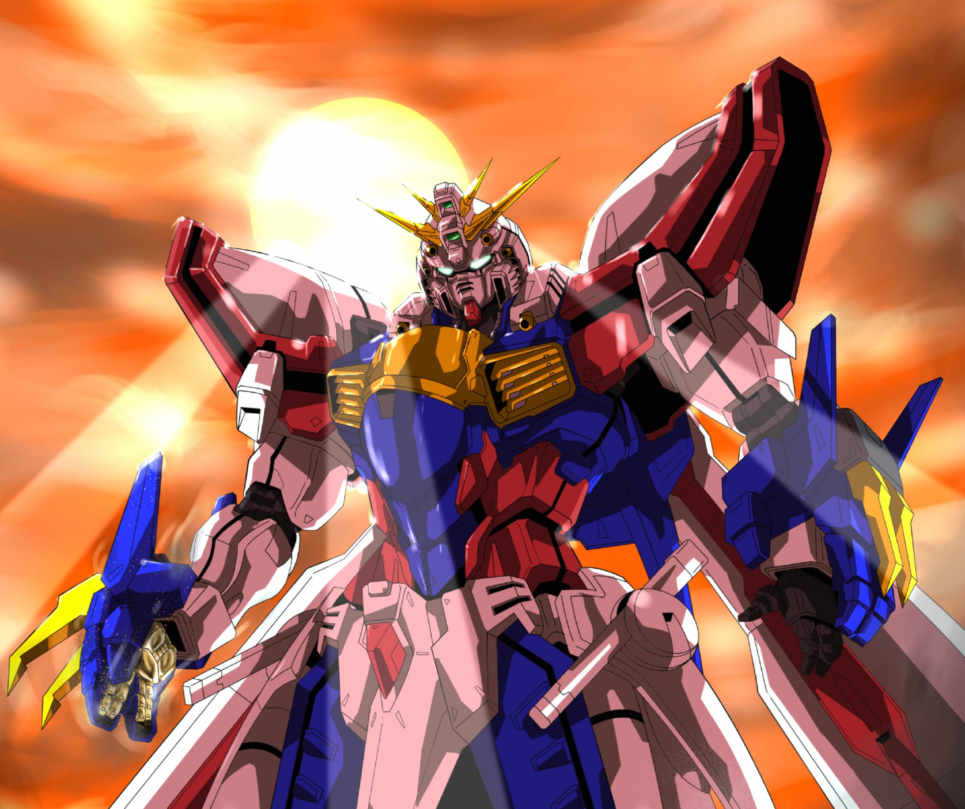 Mobile Fighter G Gundam at 640 x 960 iPhone 4 size wallpapers HD quality