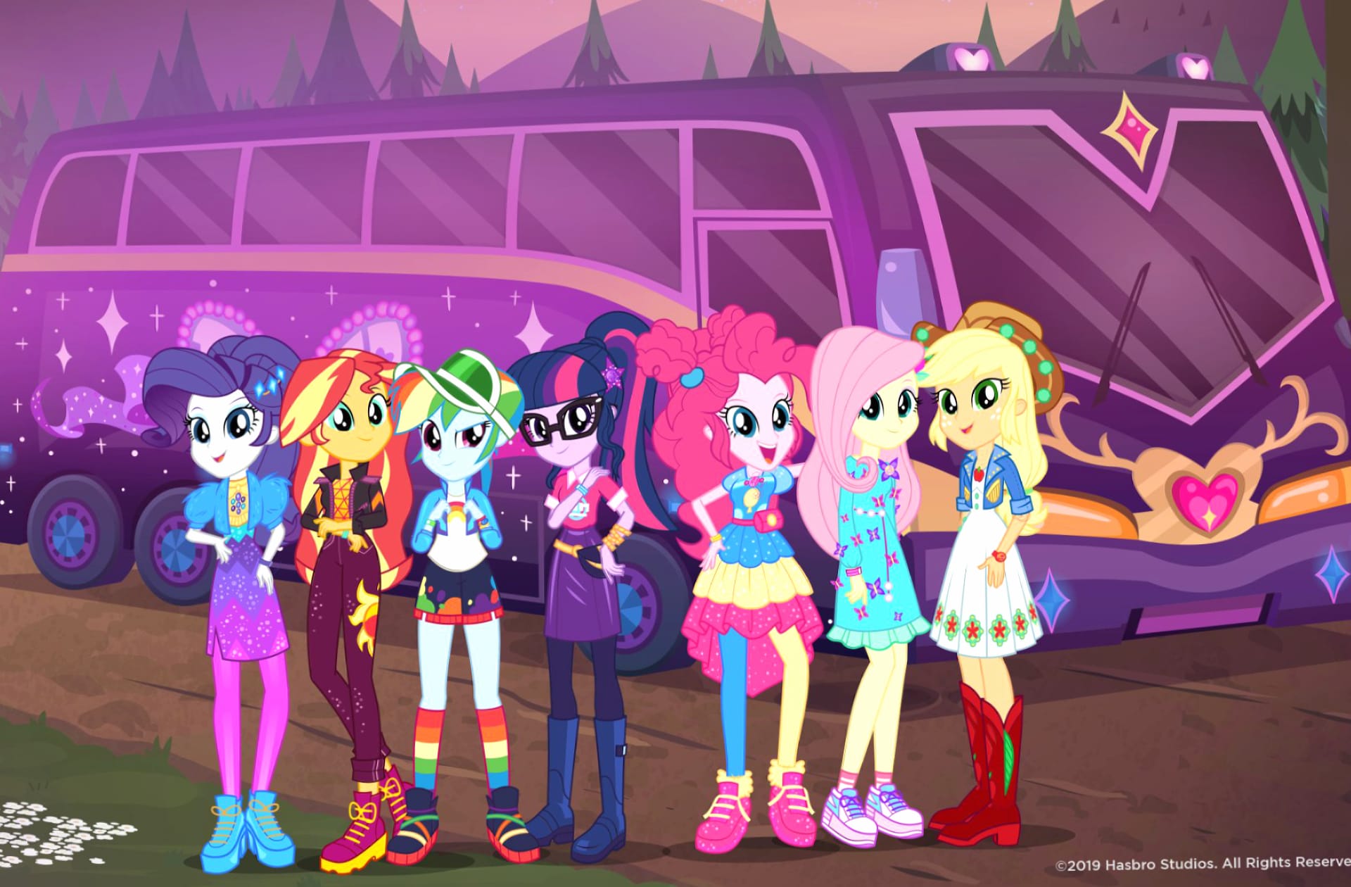 My Little Pony Equestria Girls Sunsets Backstage Pass at 320 x 480 iPhone size wallpapers HD quality