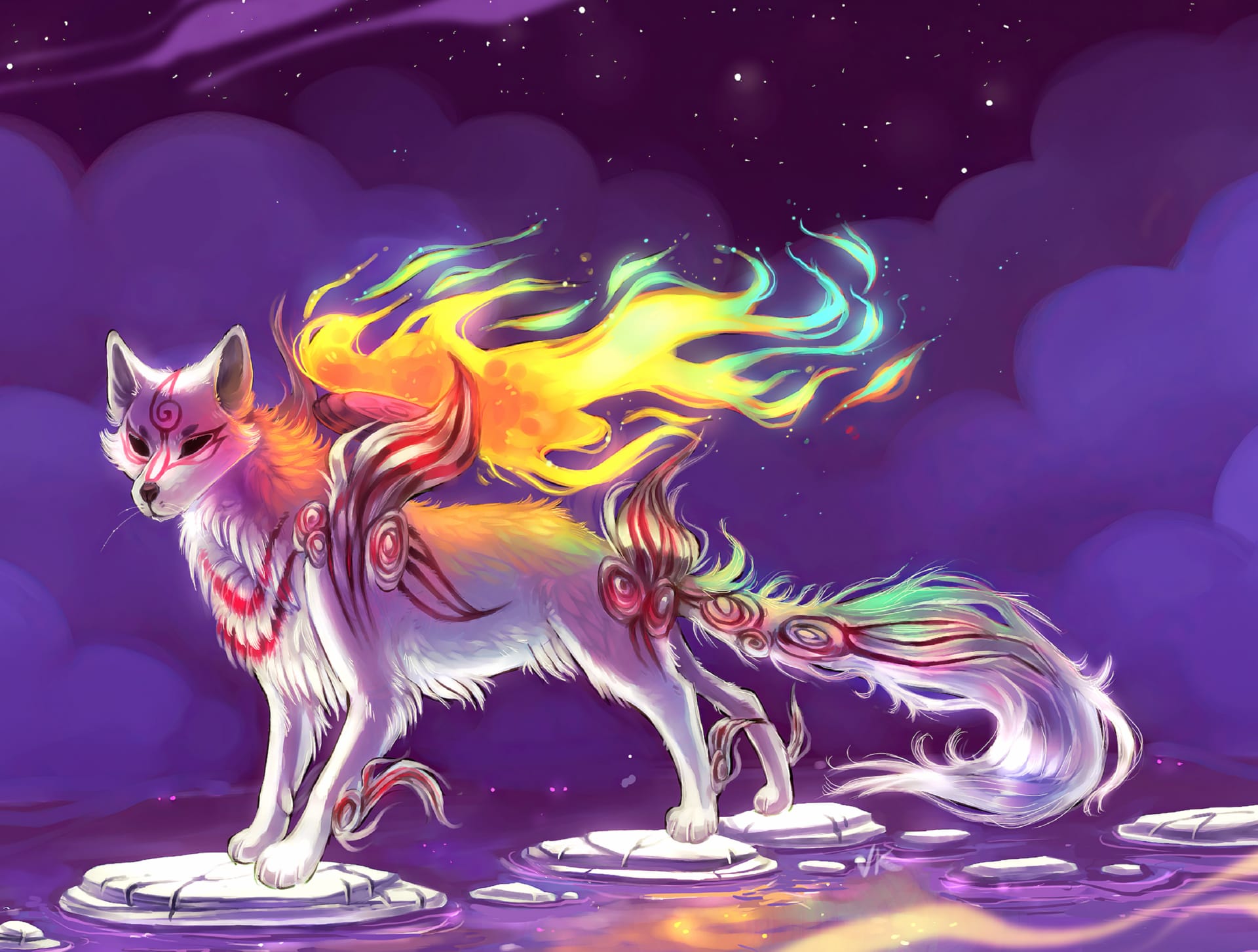 Okami at 1024 x 1024 iPad size wallpapers HD quality