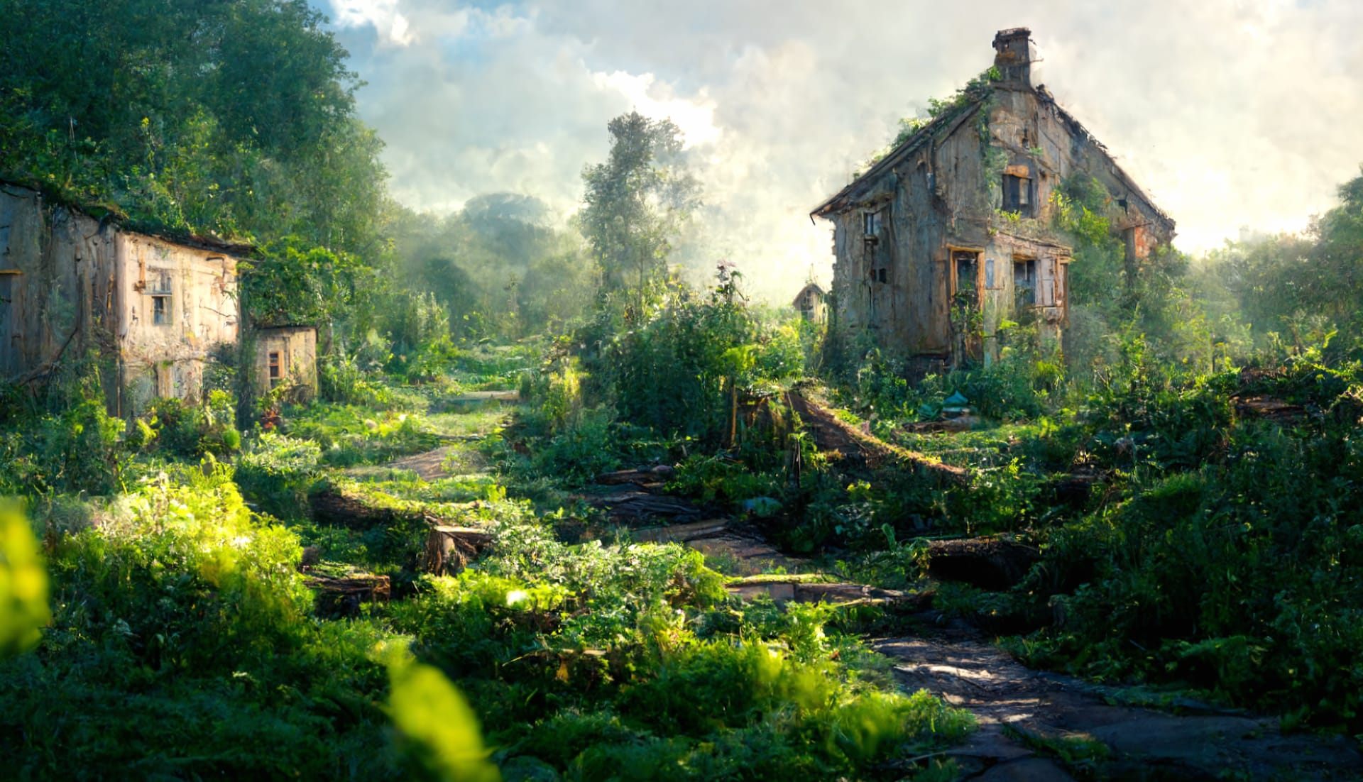 Overgrown at 1152 x 864 size wallpapers HD quality