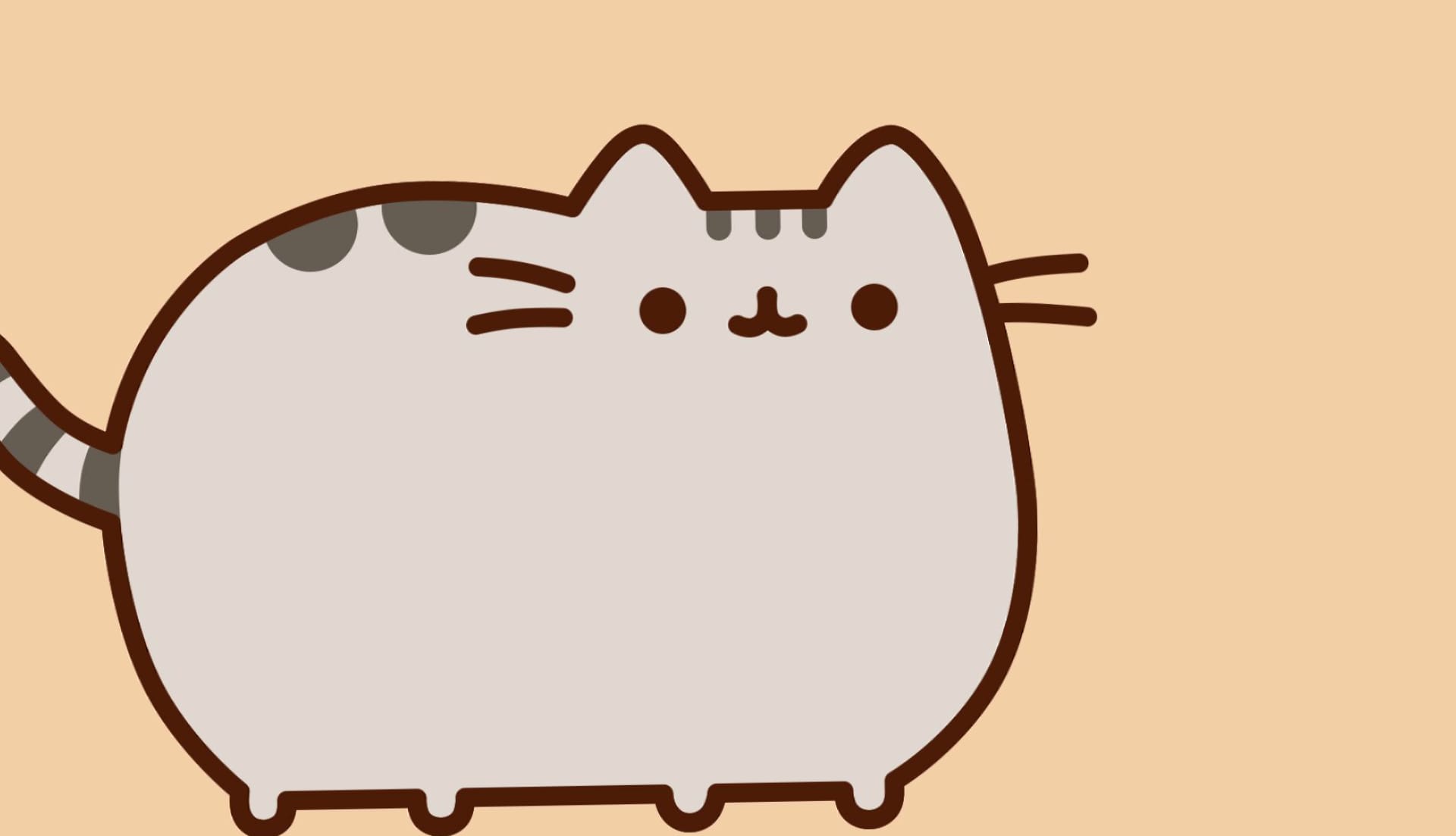 Pusheen Cat at 2048 x 2048 iPad size wallpapers HD quality