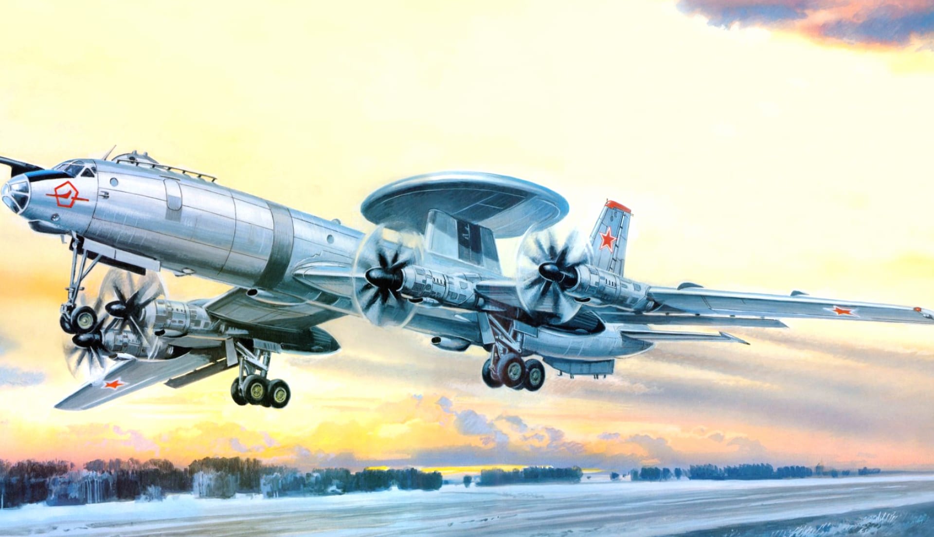 Tupolev Tu-126 at 2048 x 2048 iPad size wallpapers HD quality