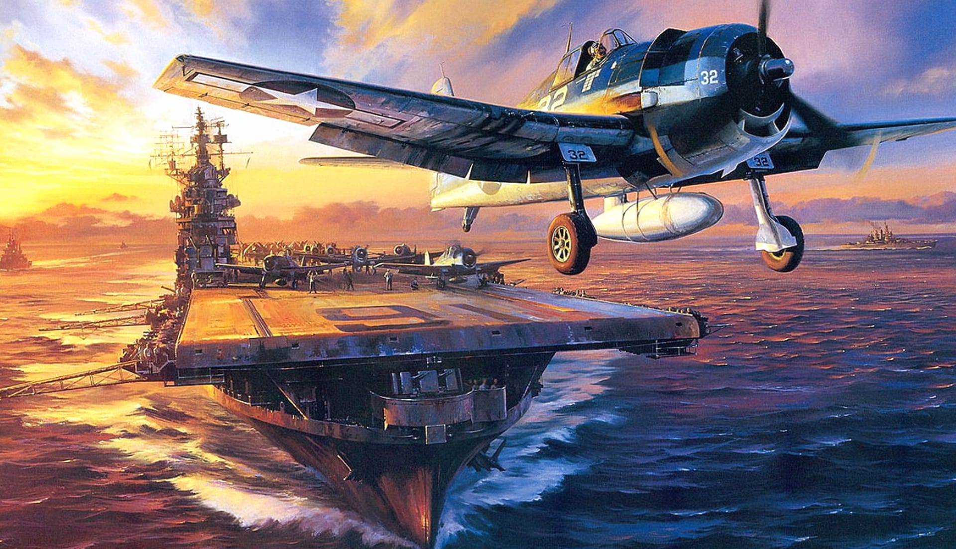 USS Lexington (CV-16) at 640 x 960 iPhone 4 size wallpapers HD quality