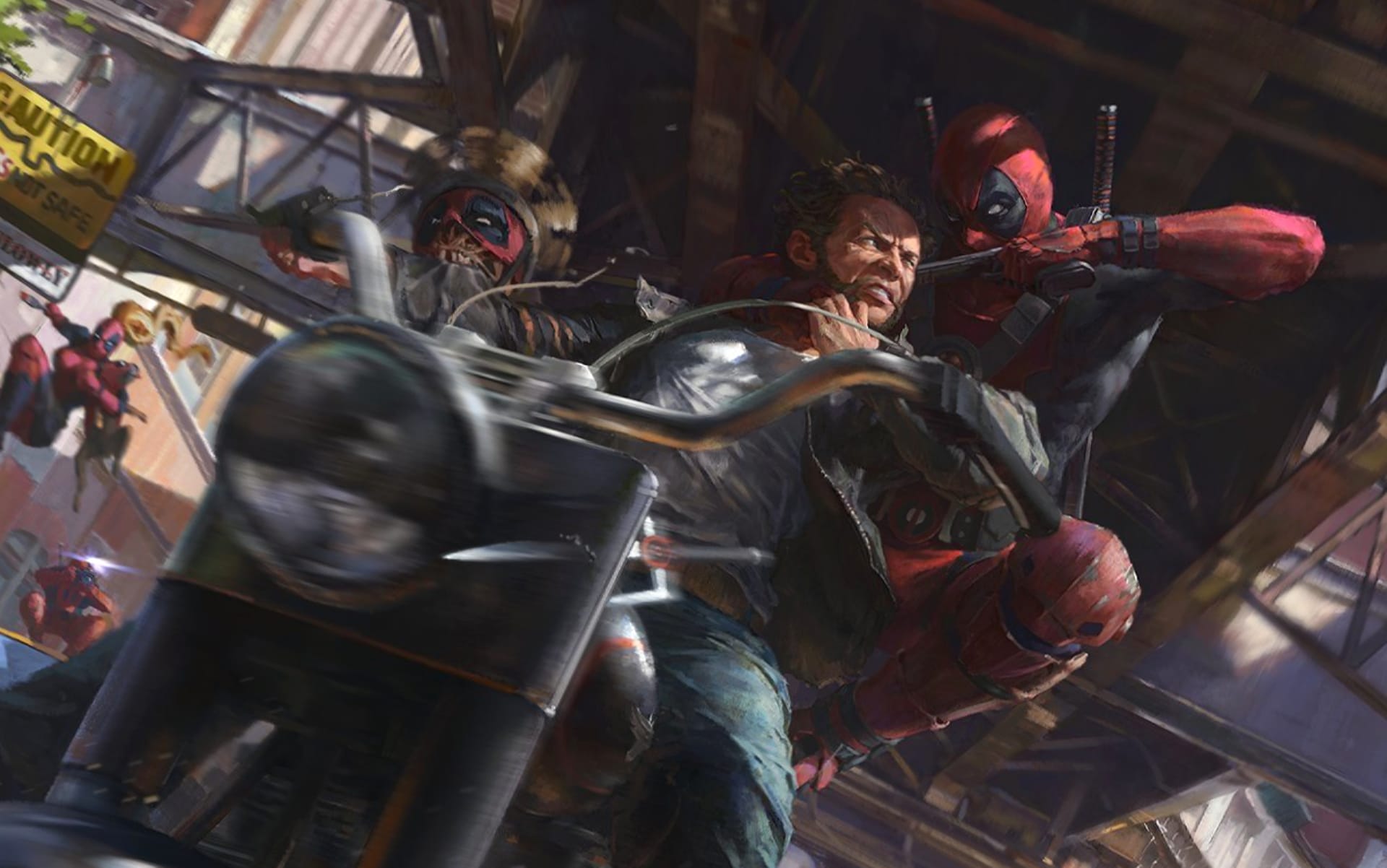 Wolverine VS Deadpool Corps at 1152 x 864 size wallpapers HD quality