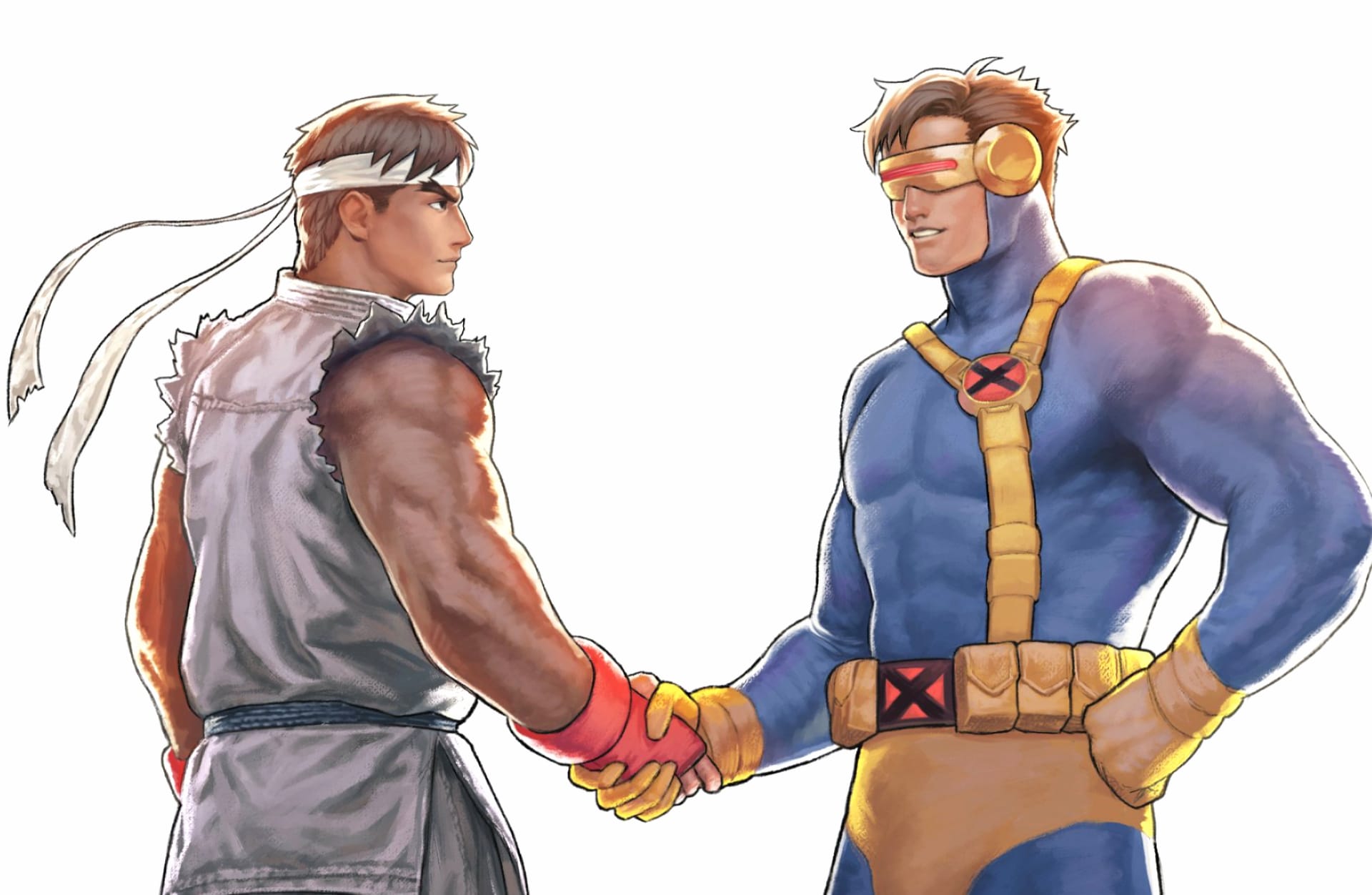 X-Men vs. Street Fighter at 2048 x 2048 iPad size wallpapers HD quality