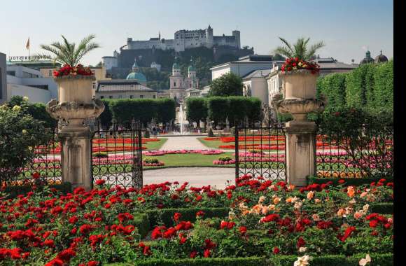 Mirabell Palace Gardens wallpapers hd quality