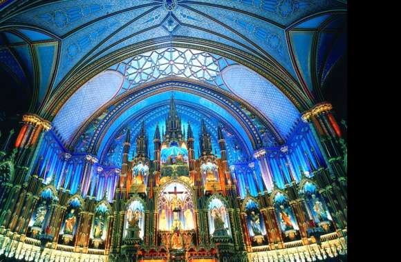 Notre-Dame Basilica (Montreal) wallpapers hd quality