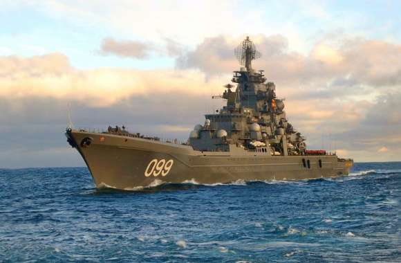 Russian battlecruiser Petr Velikiy wallpapers hd quality