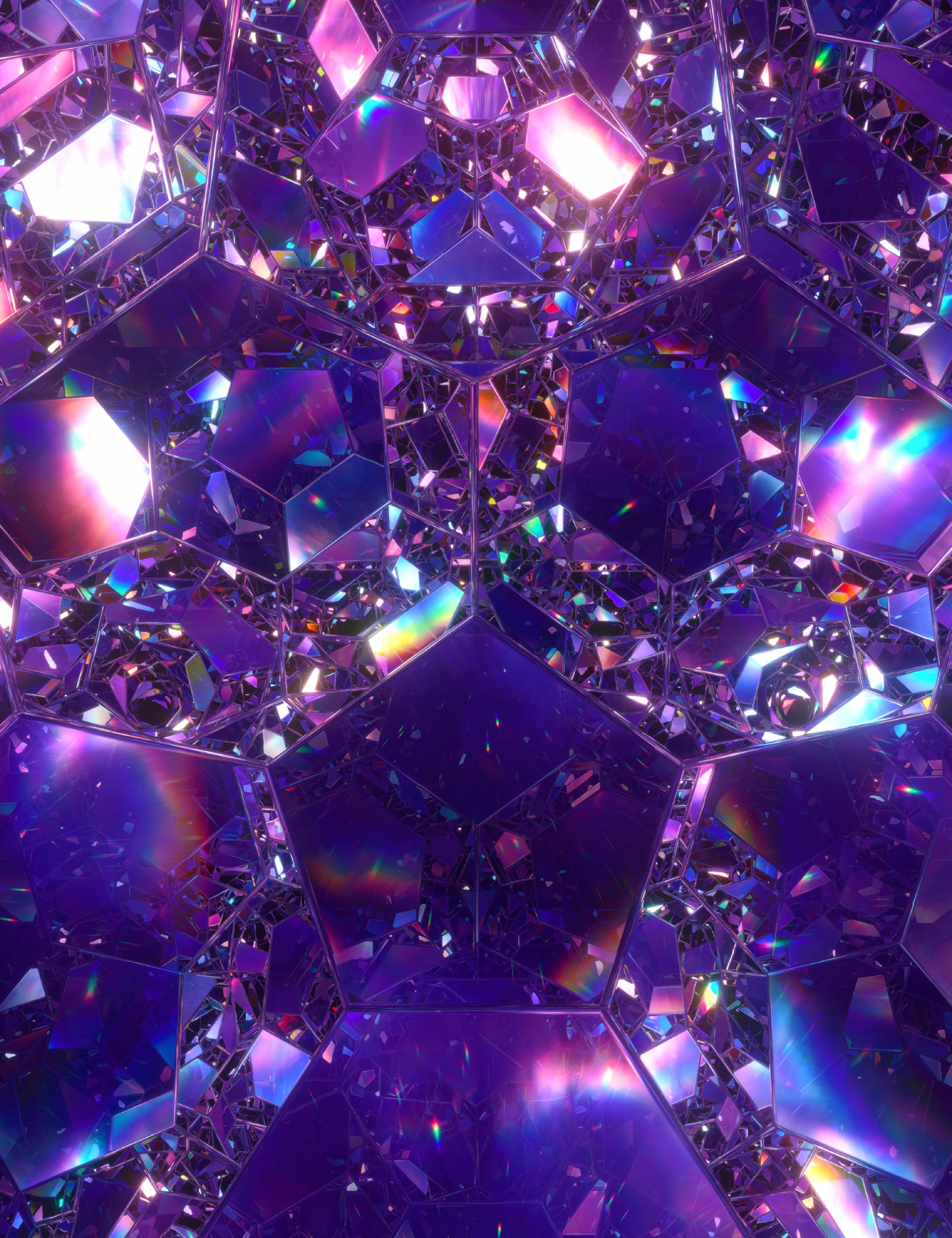 Abstract Crystals at 750 x 1334 iPhone 6 size wallpapers HD quality