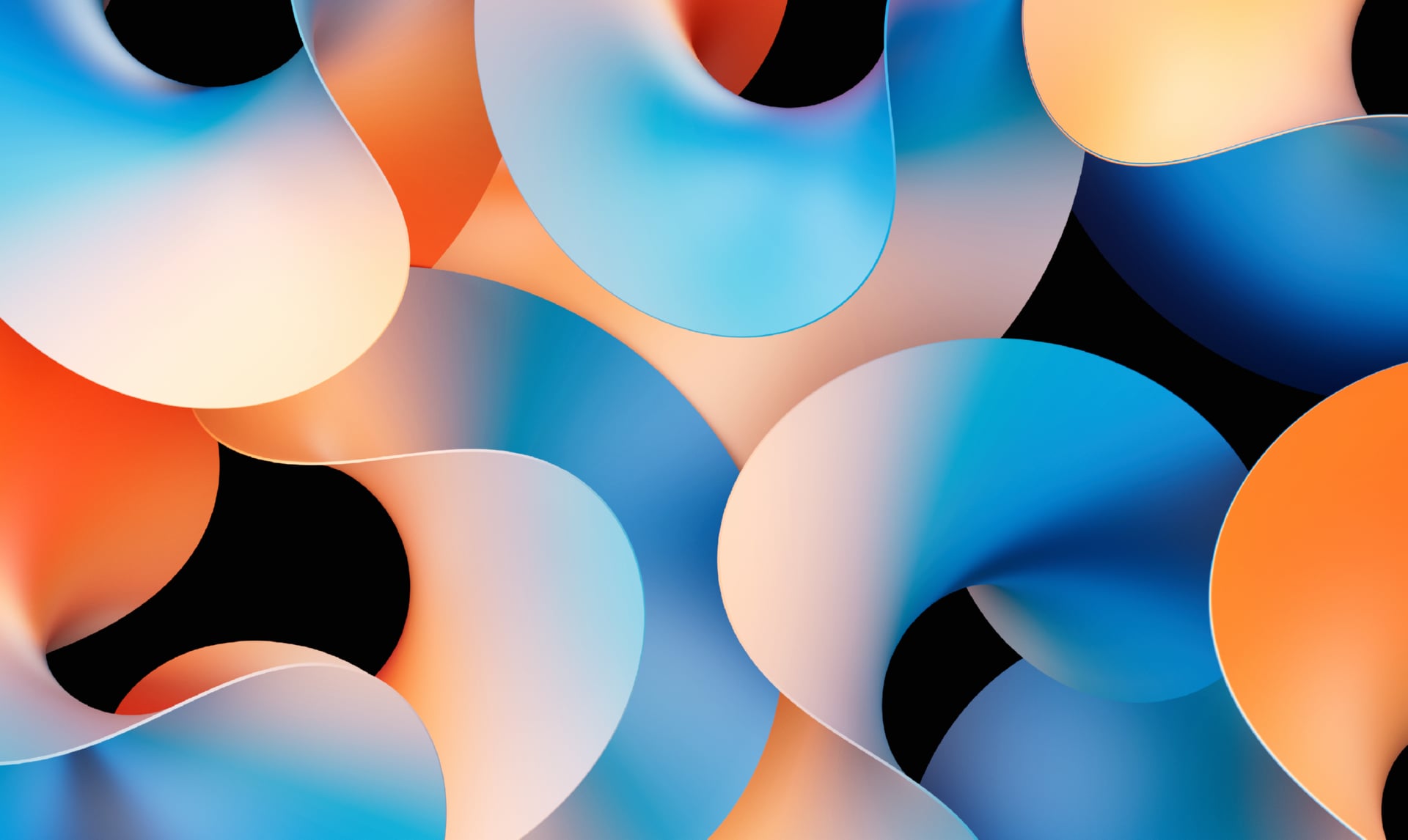 Abstract Gradient curves at 1600 x 1200 size wallpapers HD quality