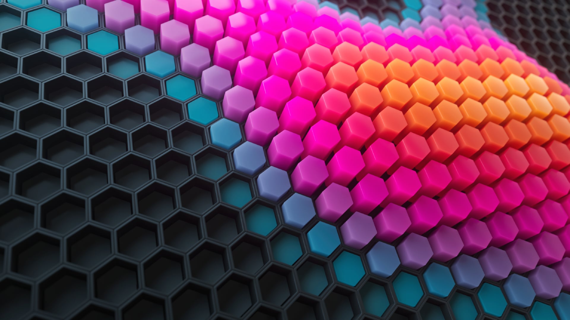 Abstract Hexagons at 1600 x 1200 size wallpapers HD quality