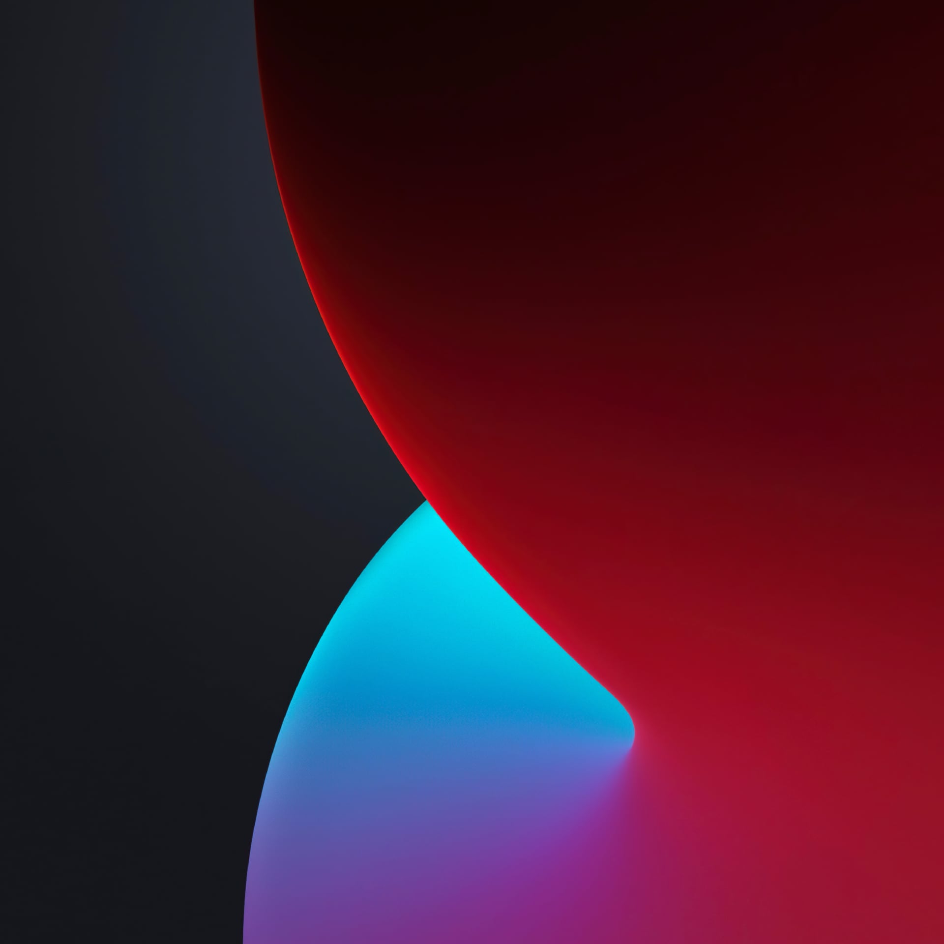 Abstract iOS 14 at 2048 x 2048 iPad size wallpapers HD quality