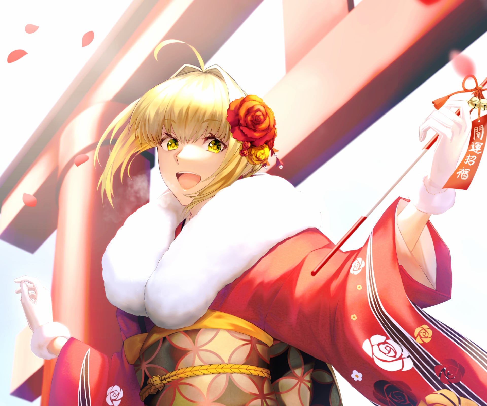 Anime Fate Extra at 1152 x 864 size wallpapers HD quality