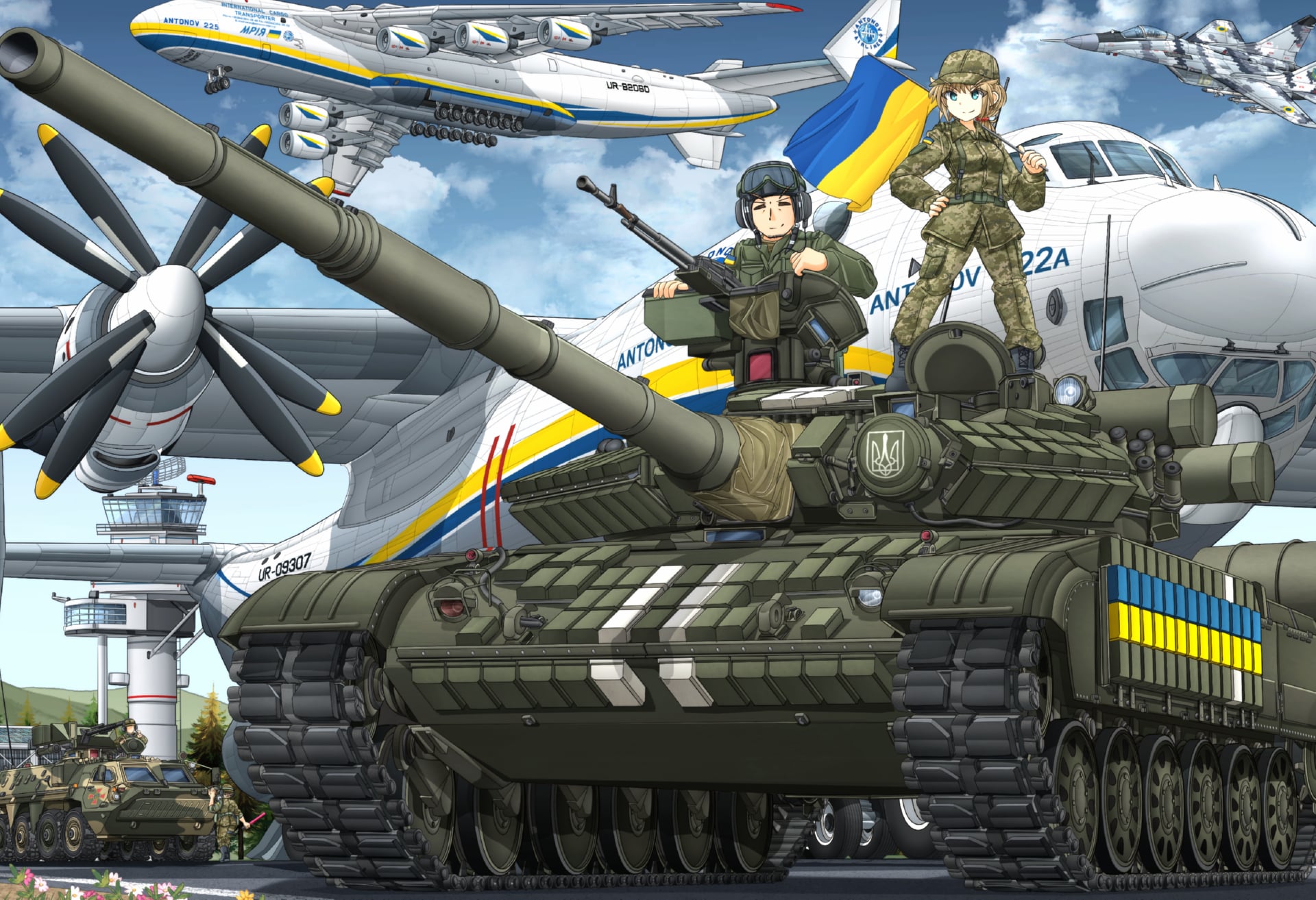 Anime Military at 1152 x 864 size wallpapers HD quality