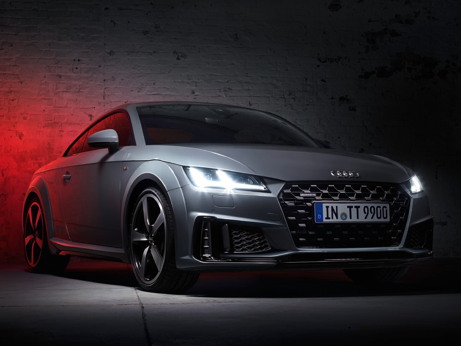 Audi TT 45 TFSI quattro S line at 640 x 960 iPhone 4 size wallpapers HD quality