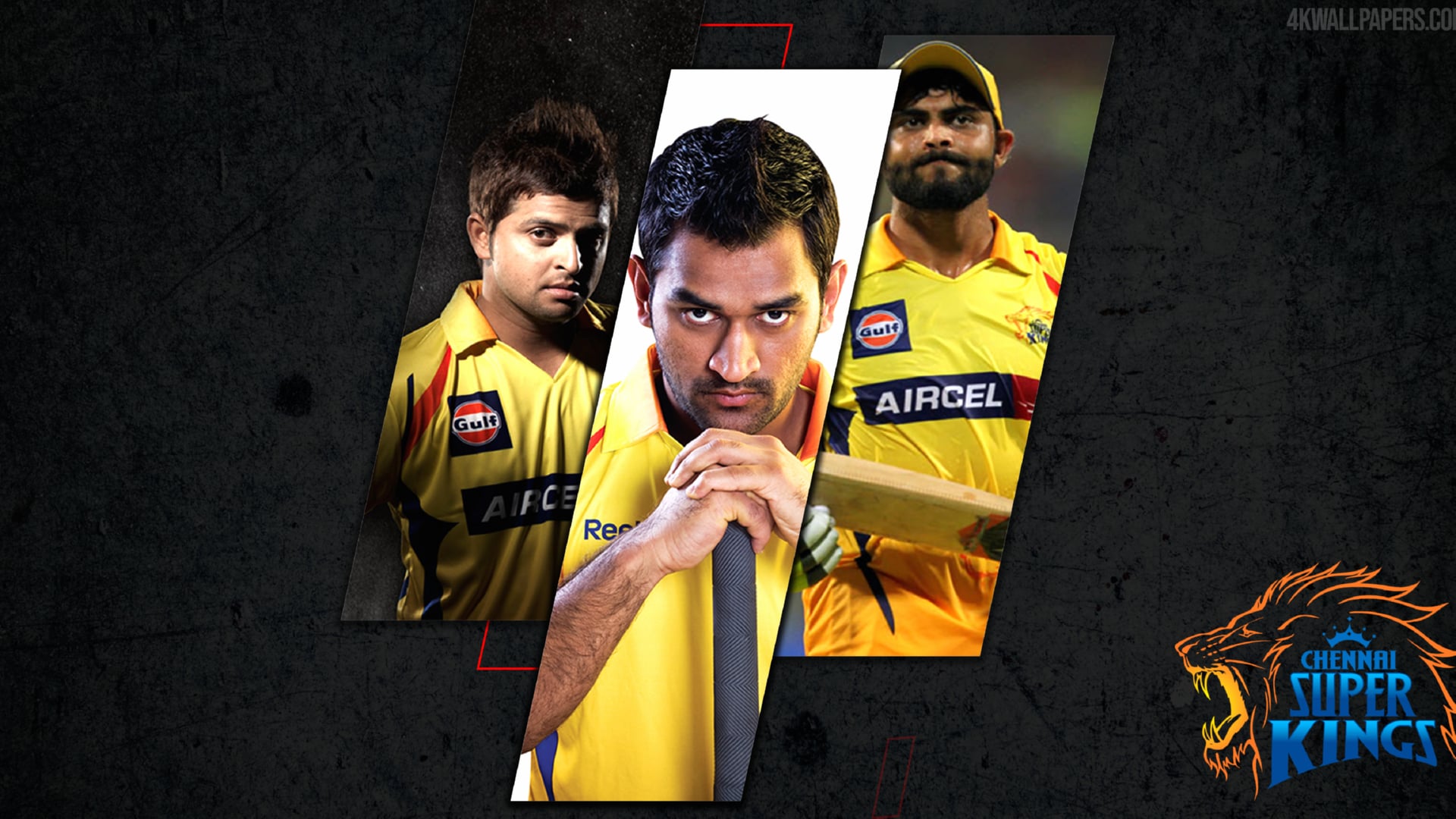 Chennai Super Kings Team at 2048 x 2048 iPad size wallpapers HD quality