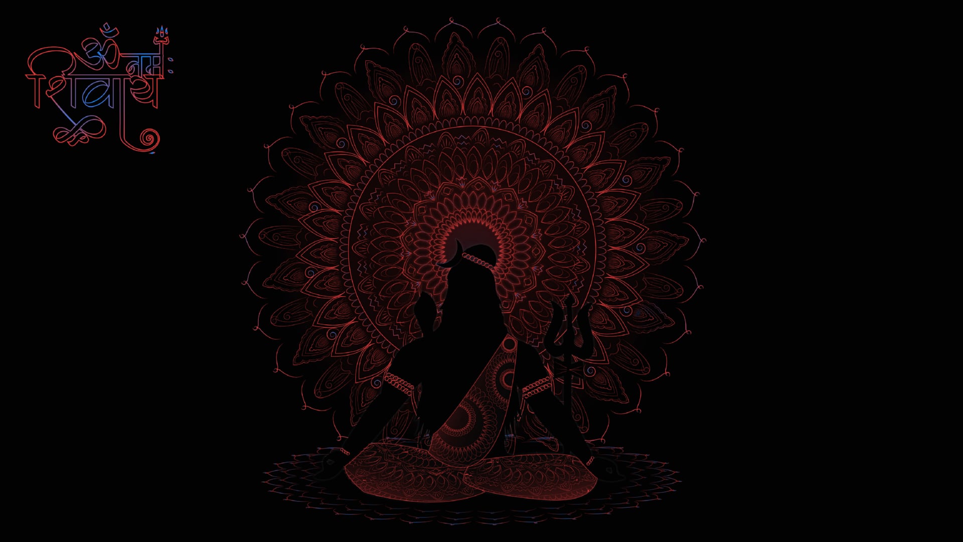 Digital Art Lord Shiva at 2048 x 2048 iPad size wallpapers HD quality