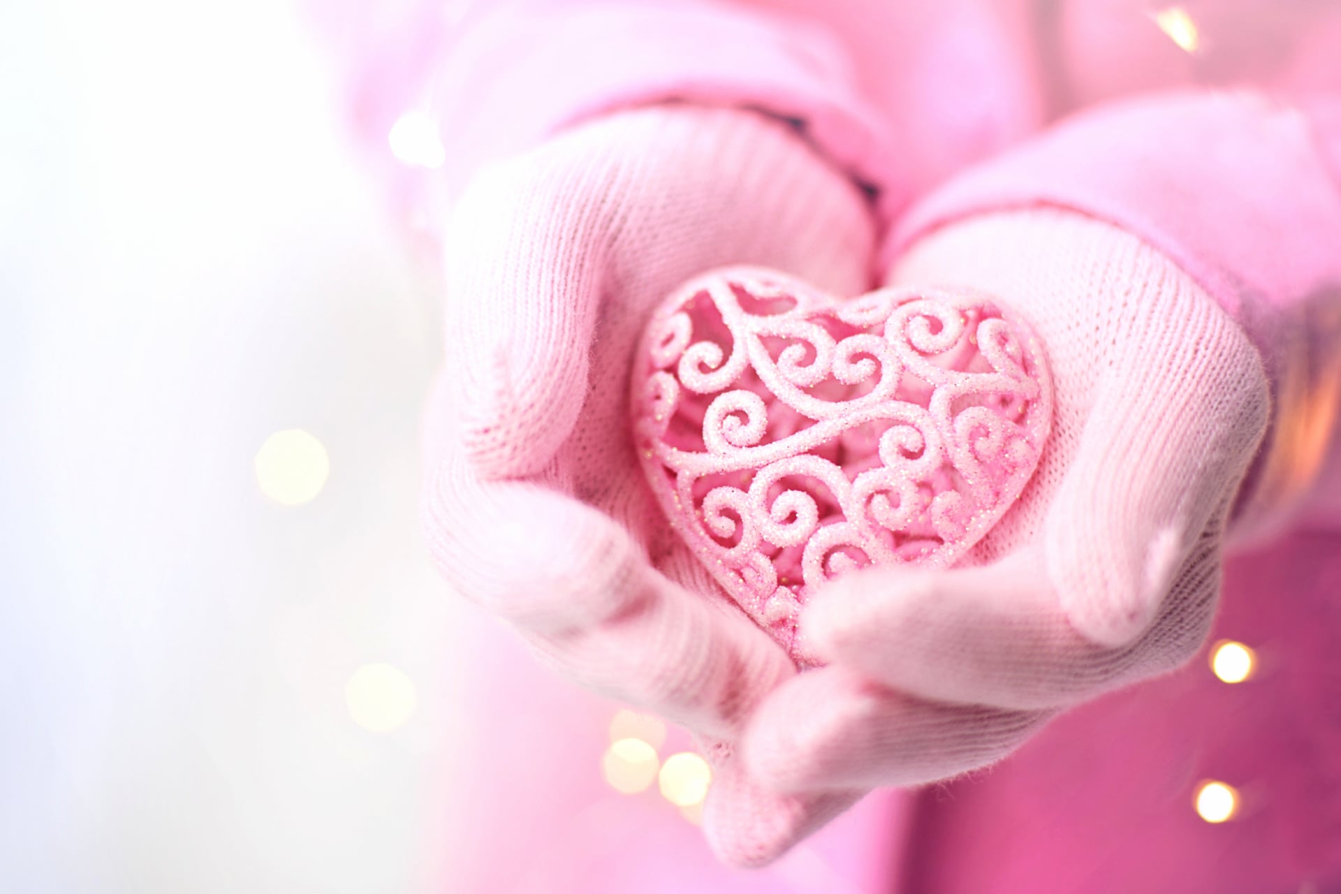 Digital Art Pink Heart at 1600 x 1200 size wallpapers HD quality