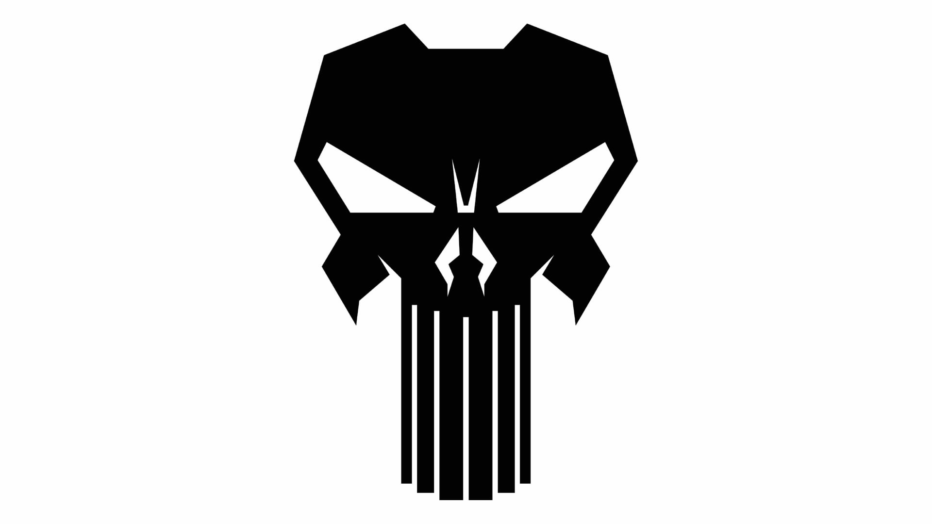 Digital Art The Punisher logo Wallpaper HD Download