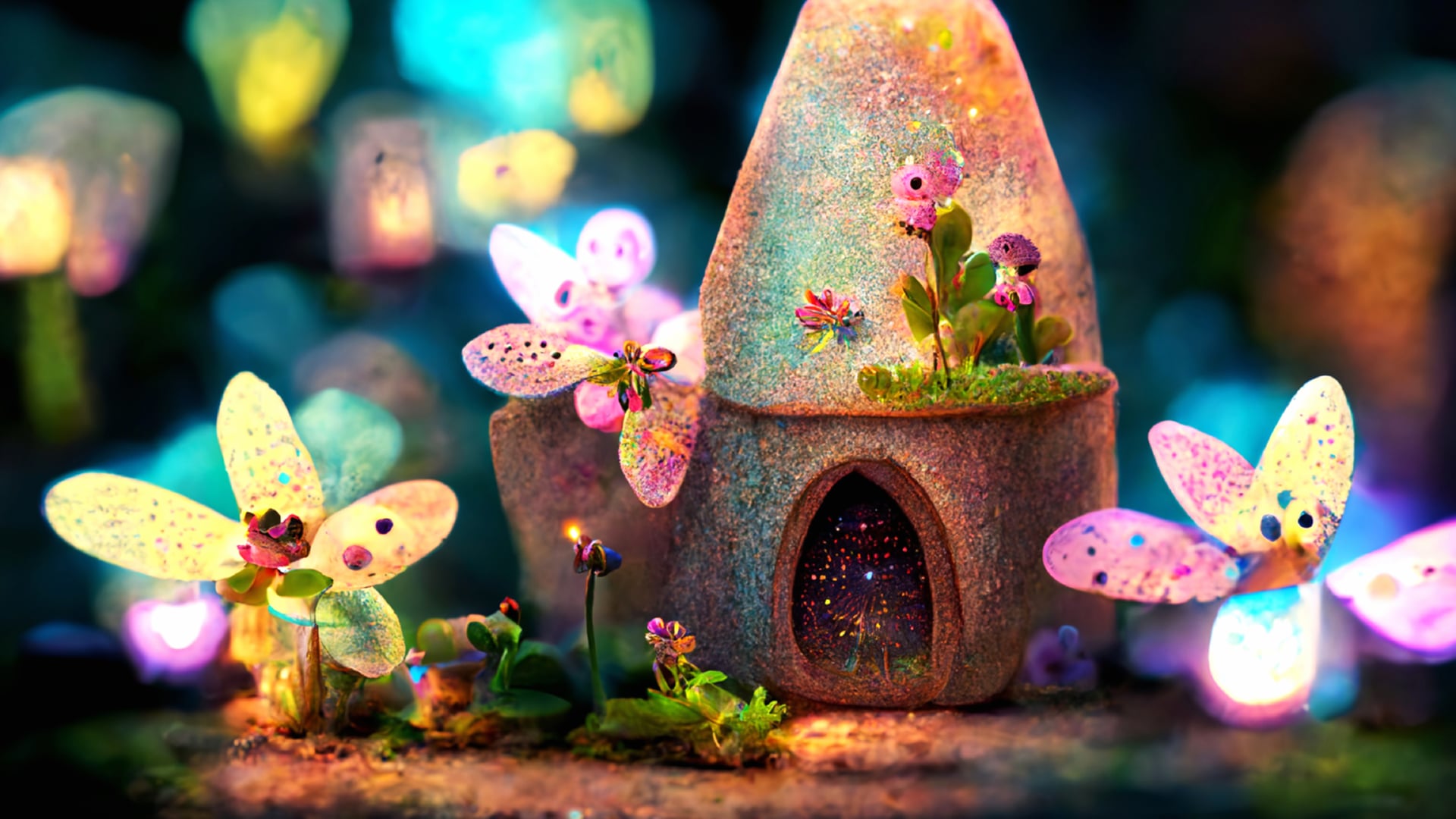 Fairy house at 2048 x 2048 iPad size wallpapers HD quality